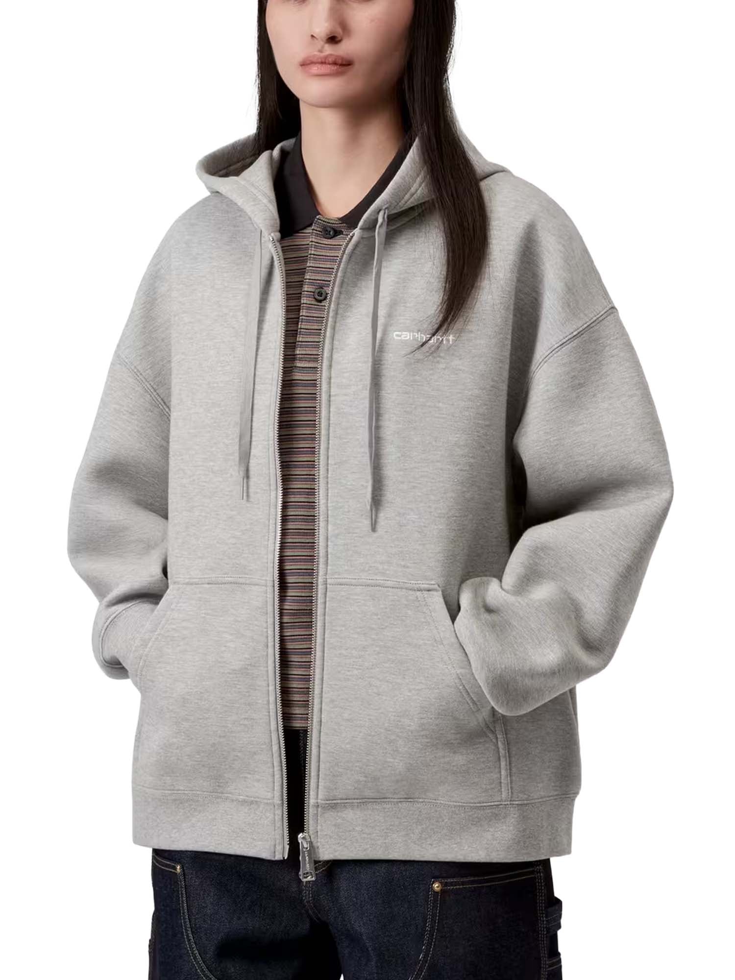 Carhartt Wip W' Hooded Alda Jacket Grigio