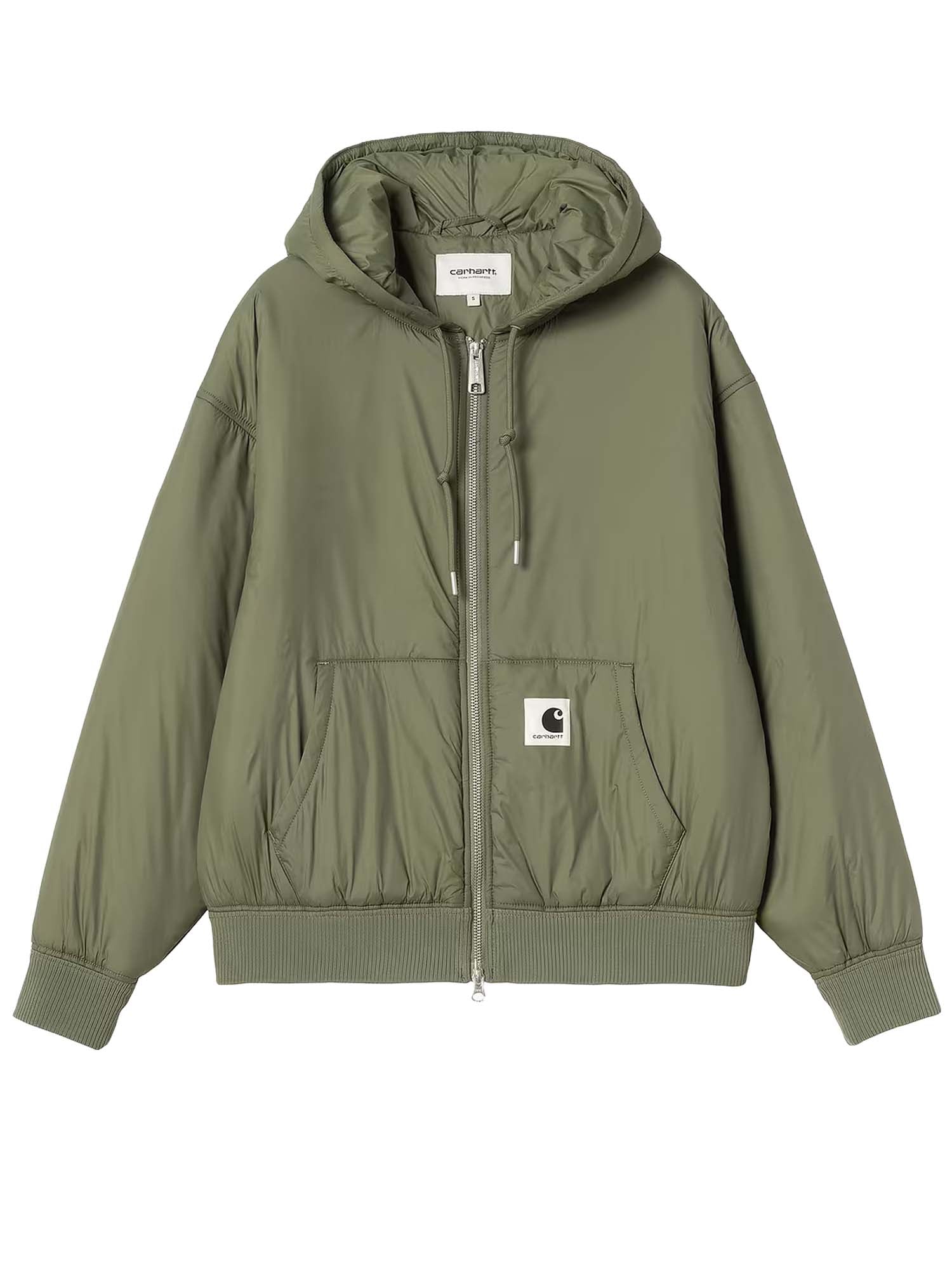 Carhartt Wip W' Hooded Gadd Jacket Recycled Nylon Taffeta Verde