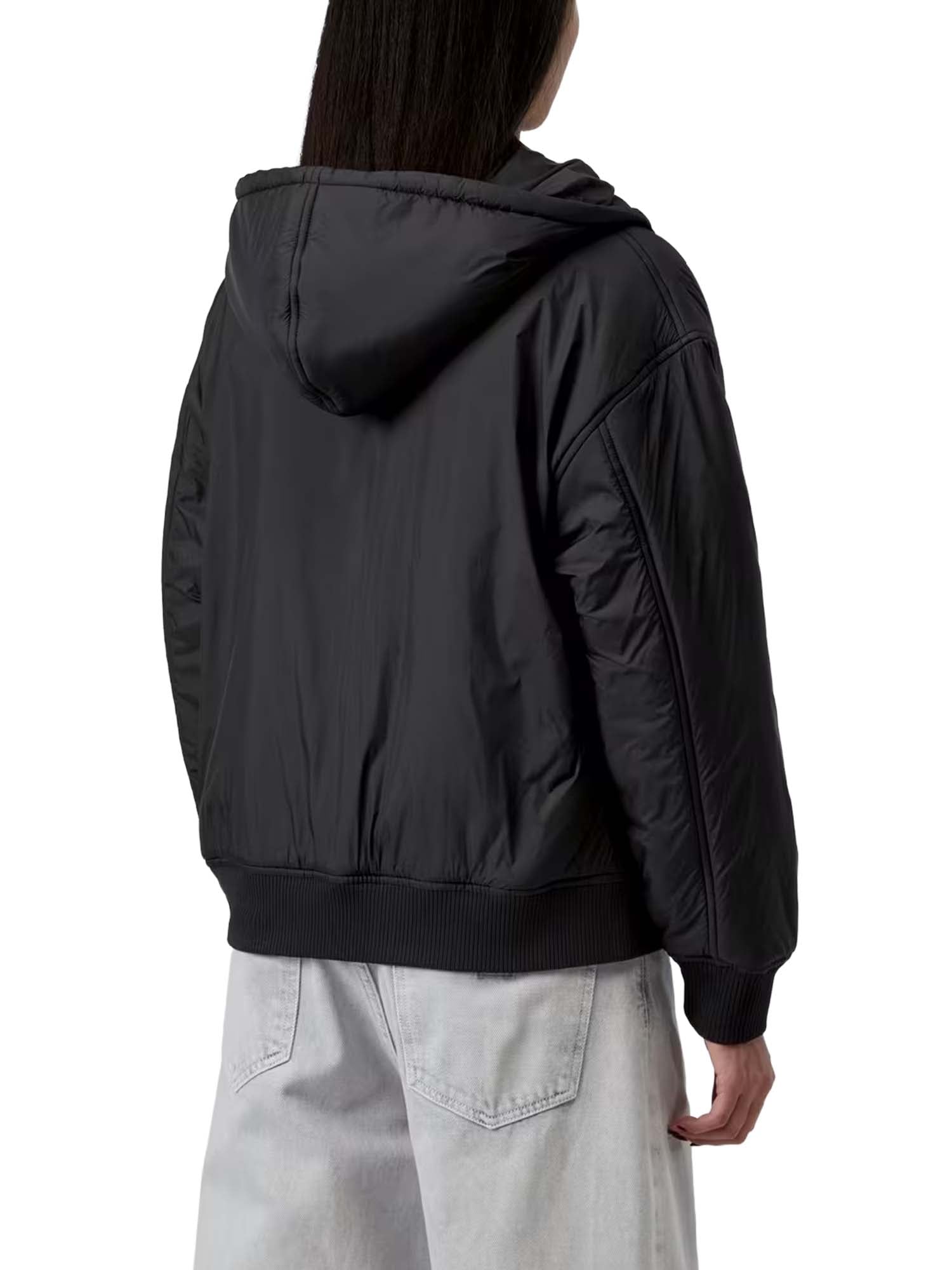 Carhartt Wip W' Hooded Gadd Jacket Recycled Nylon Taffeta Nero