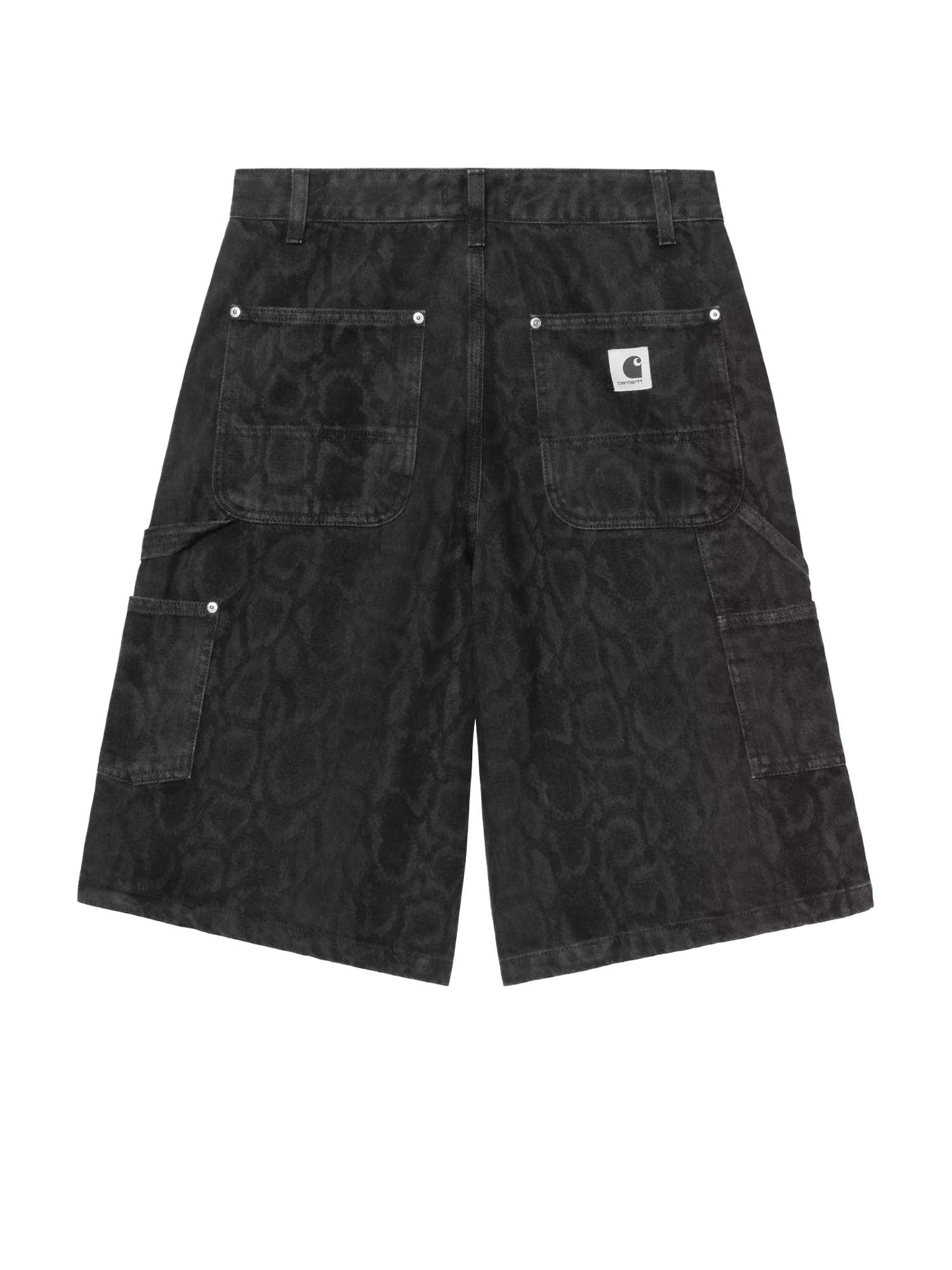 Carhartt Wip W' Snake Nixon Double Knee Short Nero