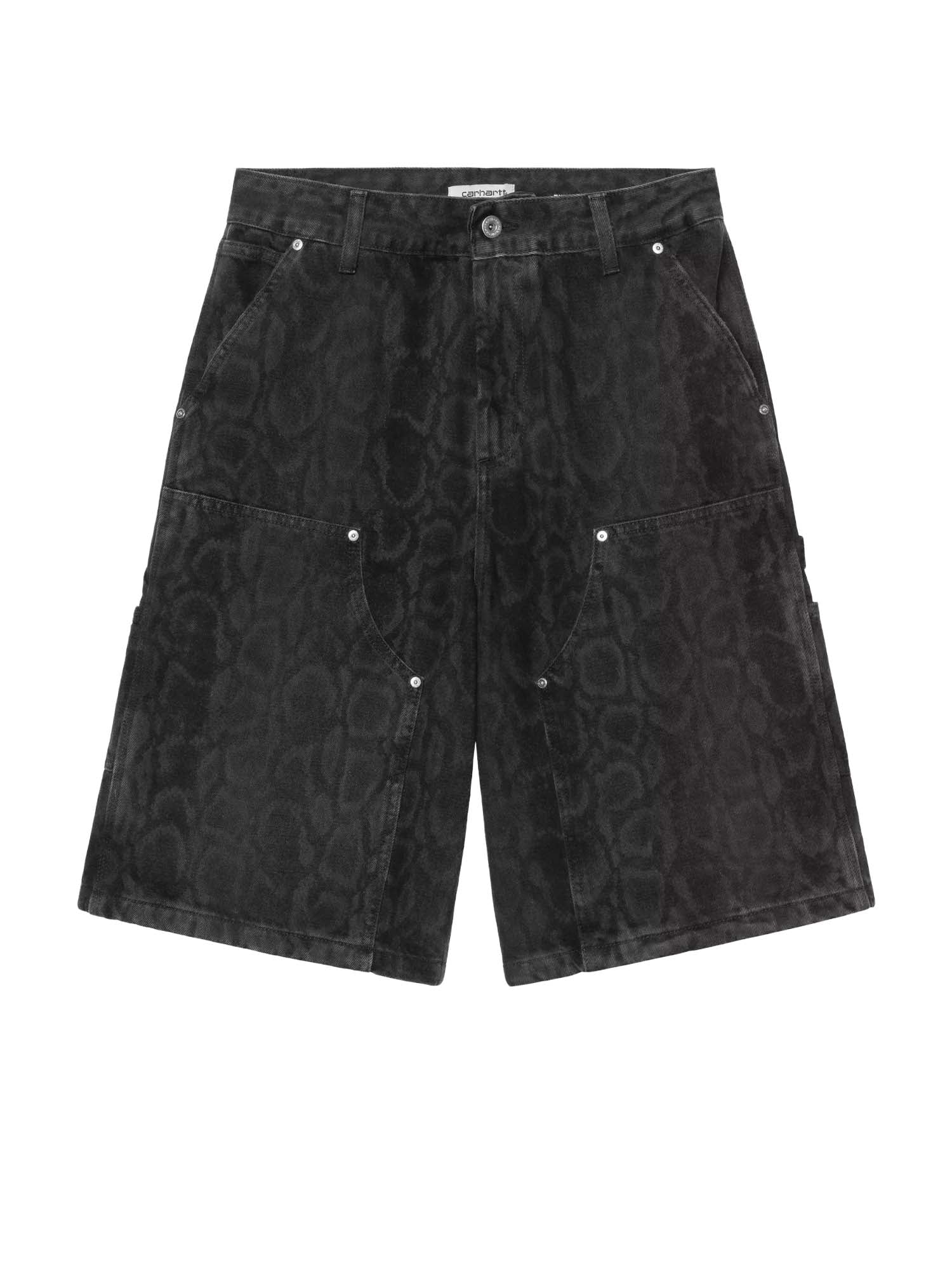 Carhartt Wip W' Snake Nixon Double Knee Short Nero