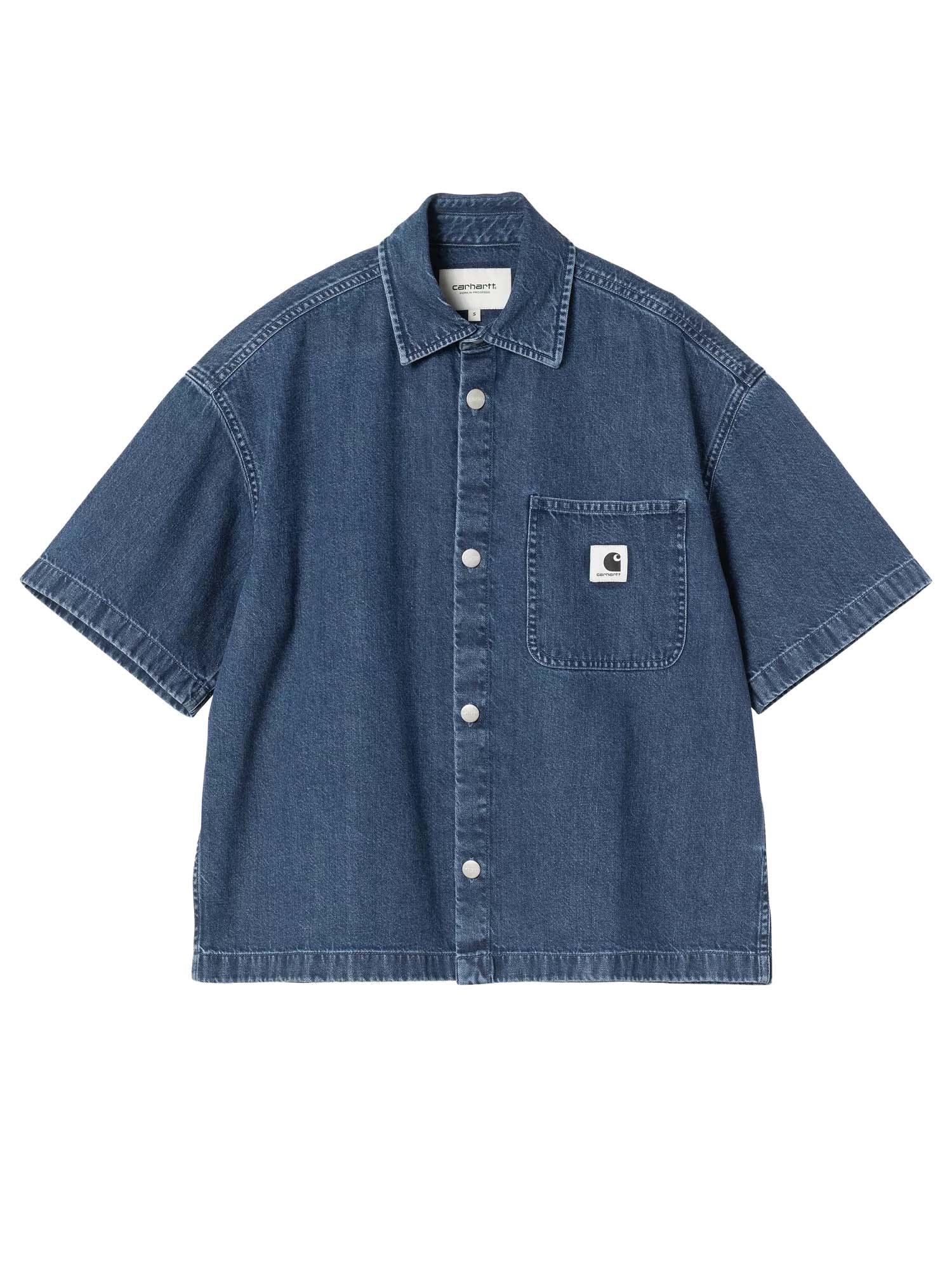 Carhartt Wip W' S/S Lovilia Shirt Blu