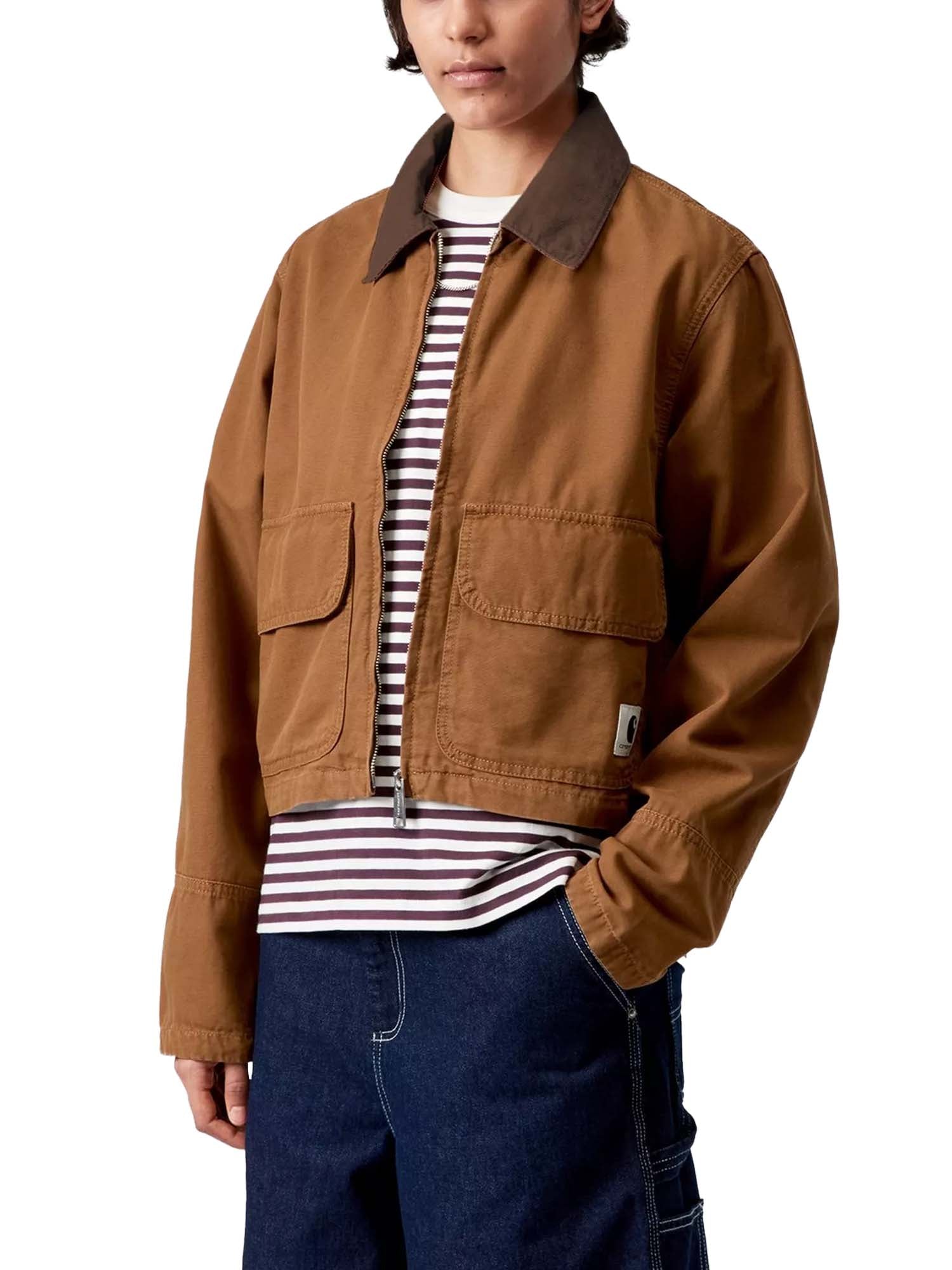 Carhartt Wip W' Prescott Jacket Marrone