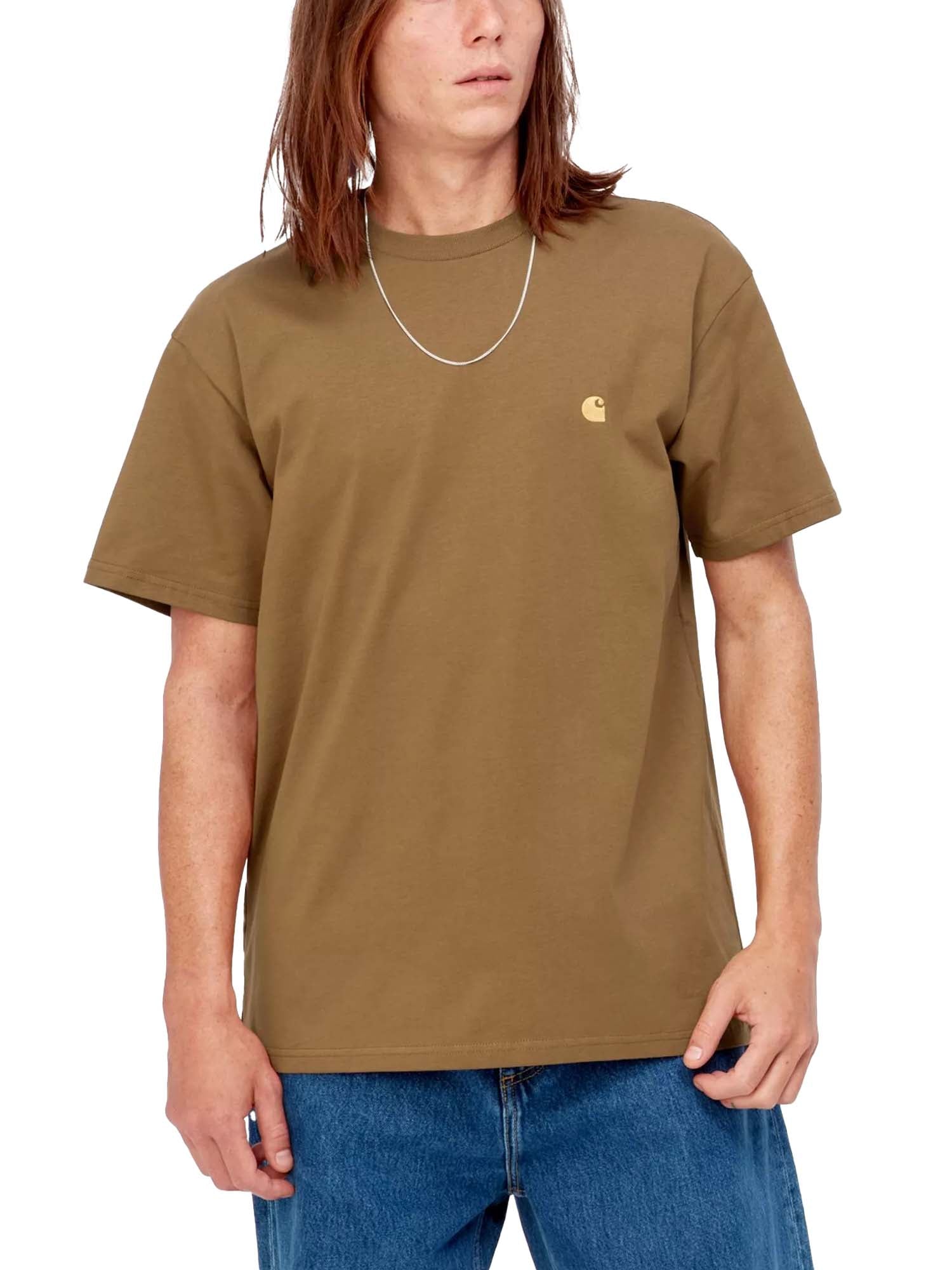 Carhartt Wip S/S Chase T-Shirt Marrone