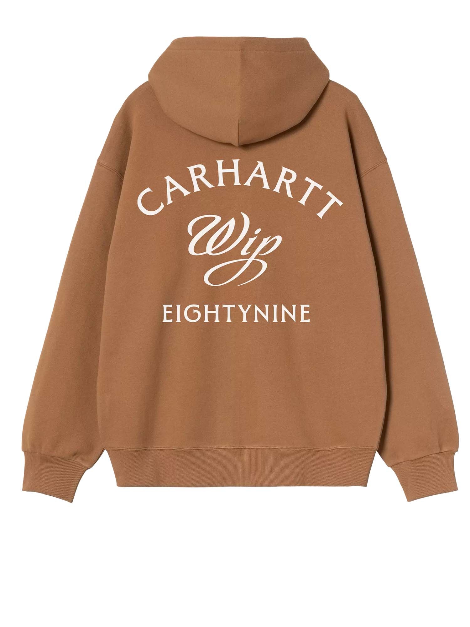 Carhartt Wip Hooded Eightynine Sweat Jacket Marrone