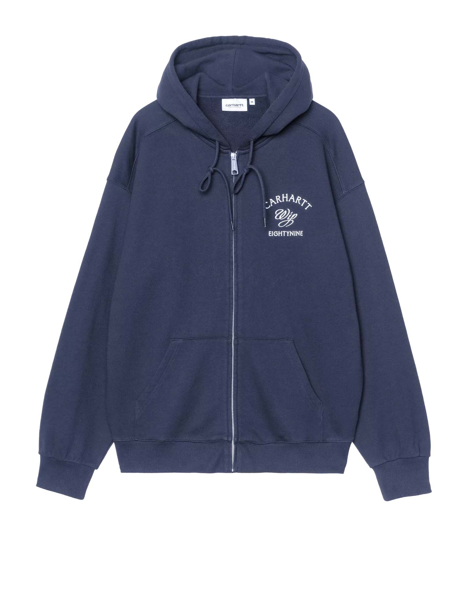 Carhartt Wip Hooded Eightynine Sweat Jacket Blu