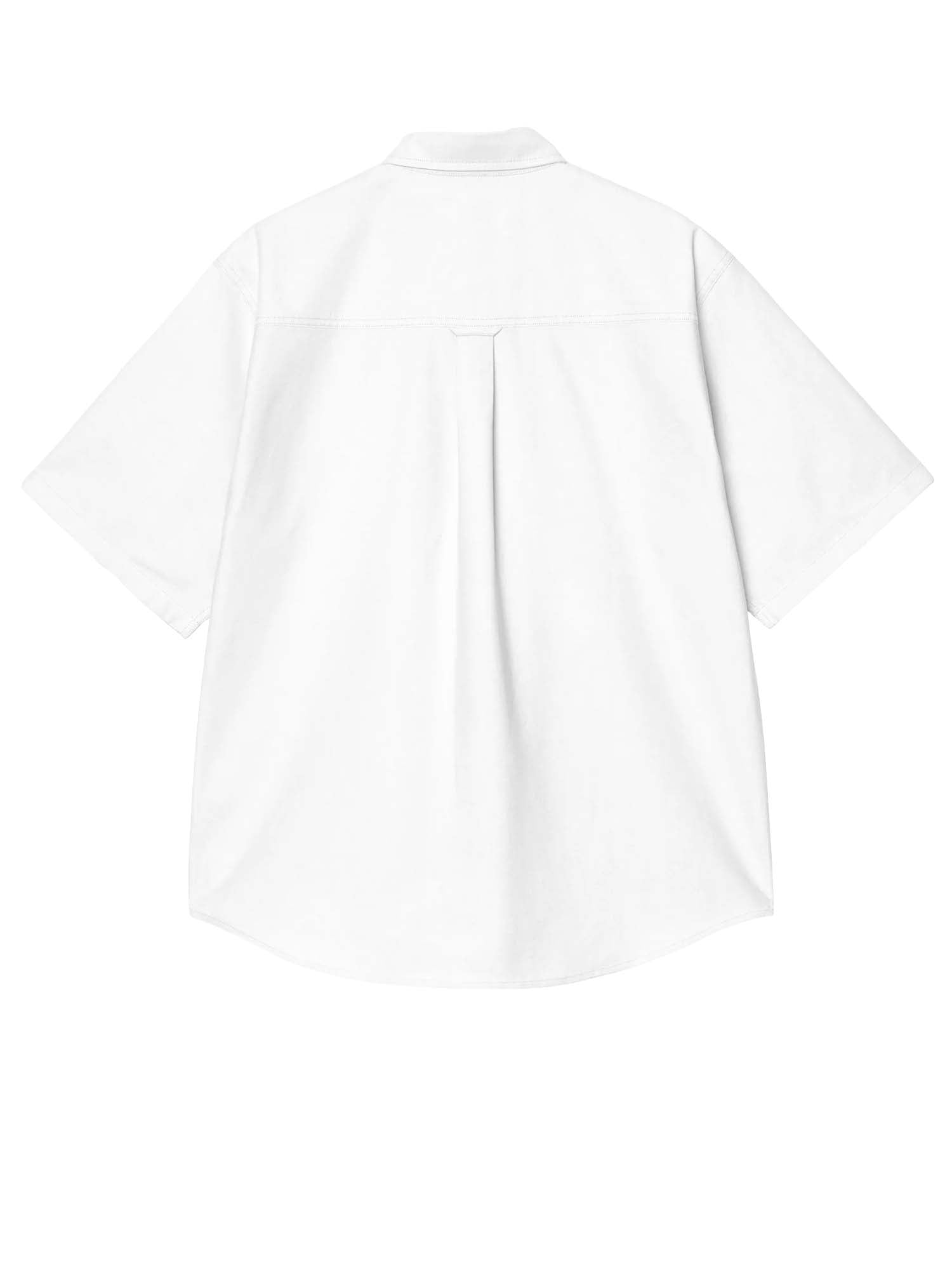 Carhartt Wip S/S Braxton Shirt Bianco