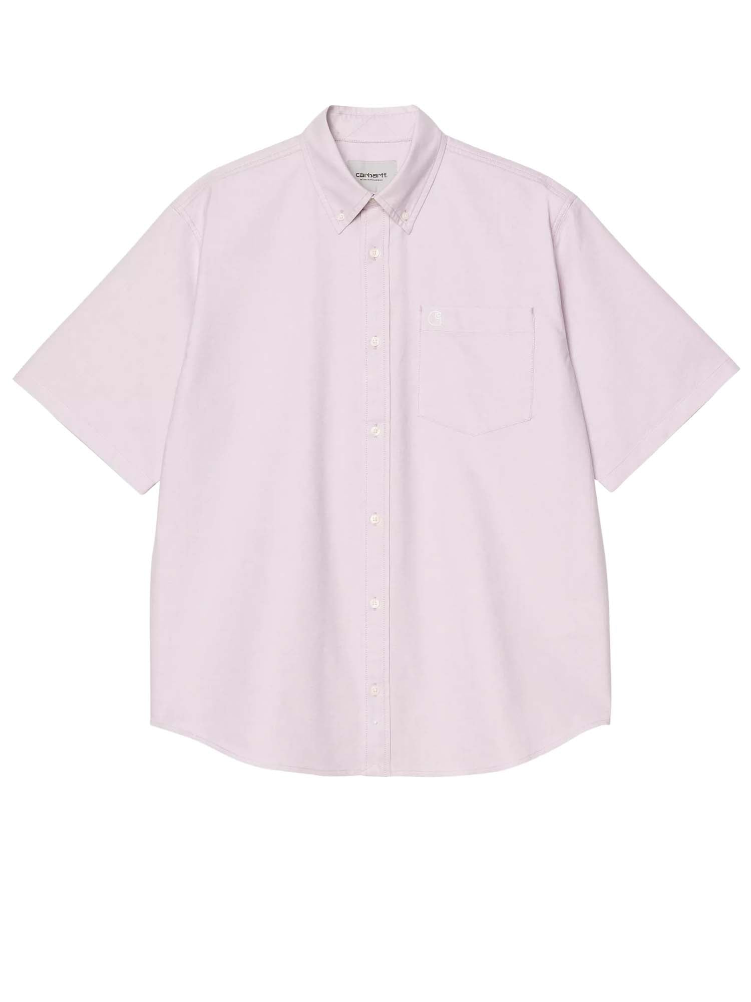Carhartt Wip S/S Braxton Shirt Rosa