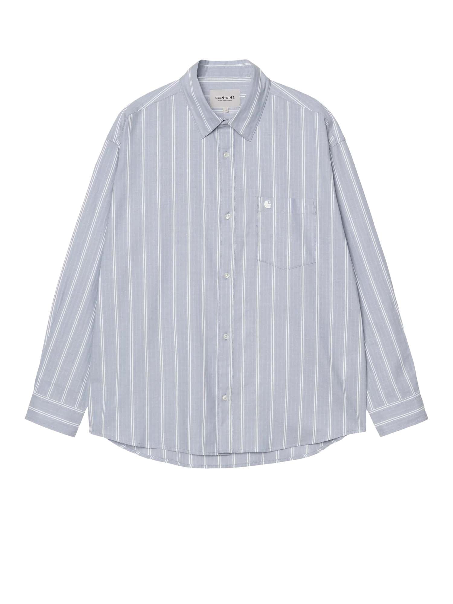 Carhartt Wip L/S Beale Shirt Azzurro