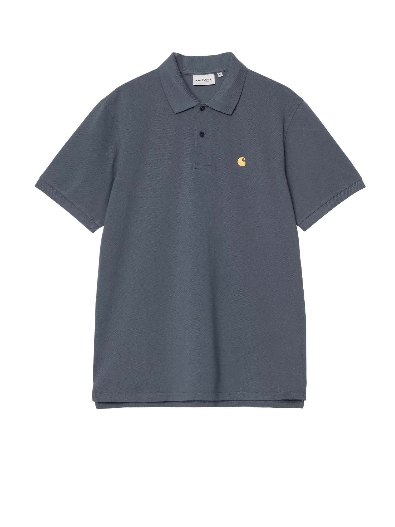 Carhartt Wip S/S Chase Pique Polo Azzurro