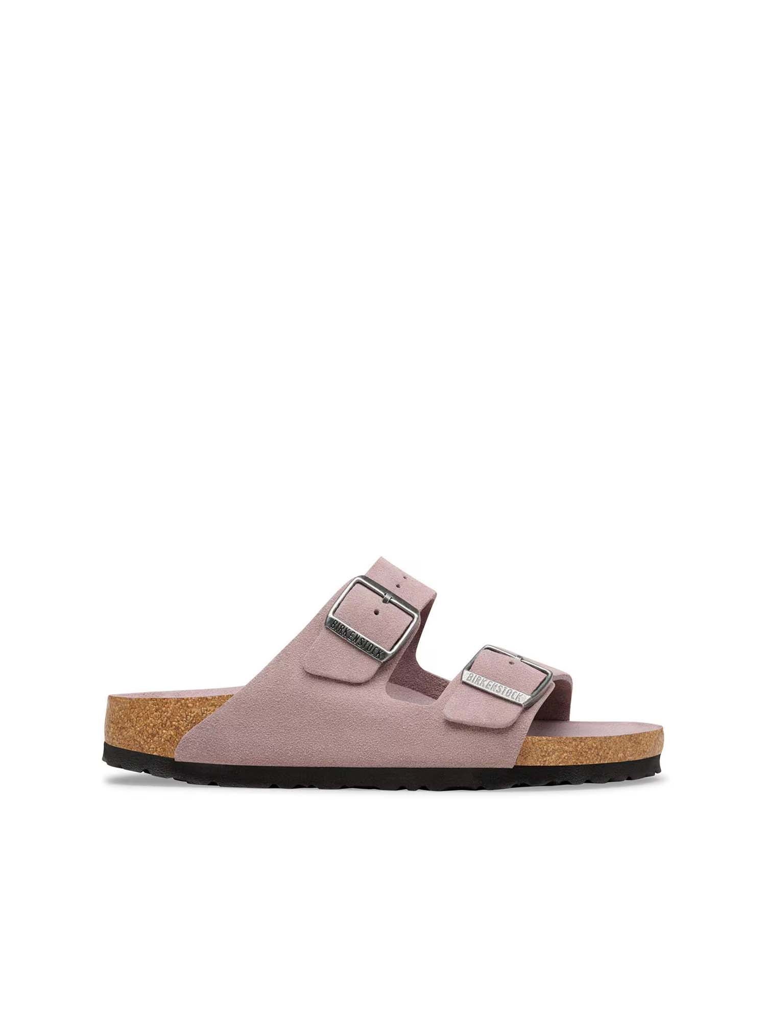 Birkenstock Arizona Plantare Morbido (Pelle scamosciata) Grigio