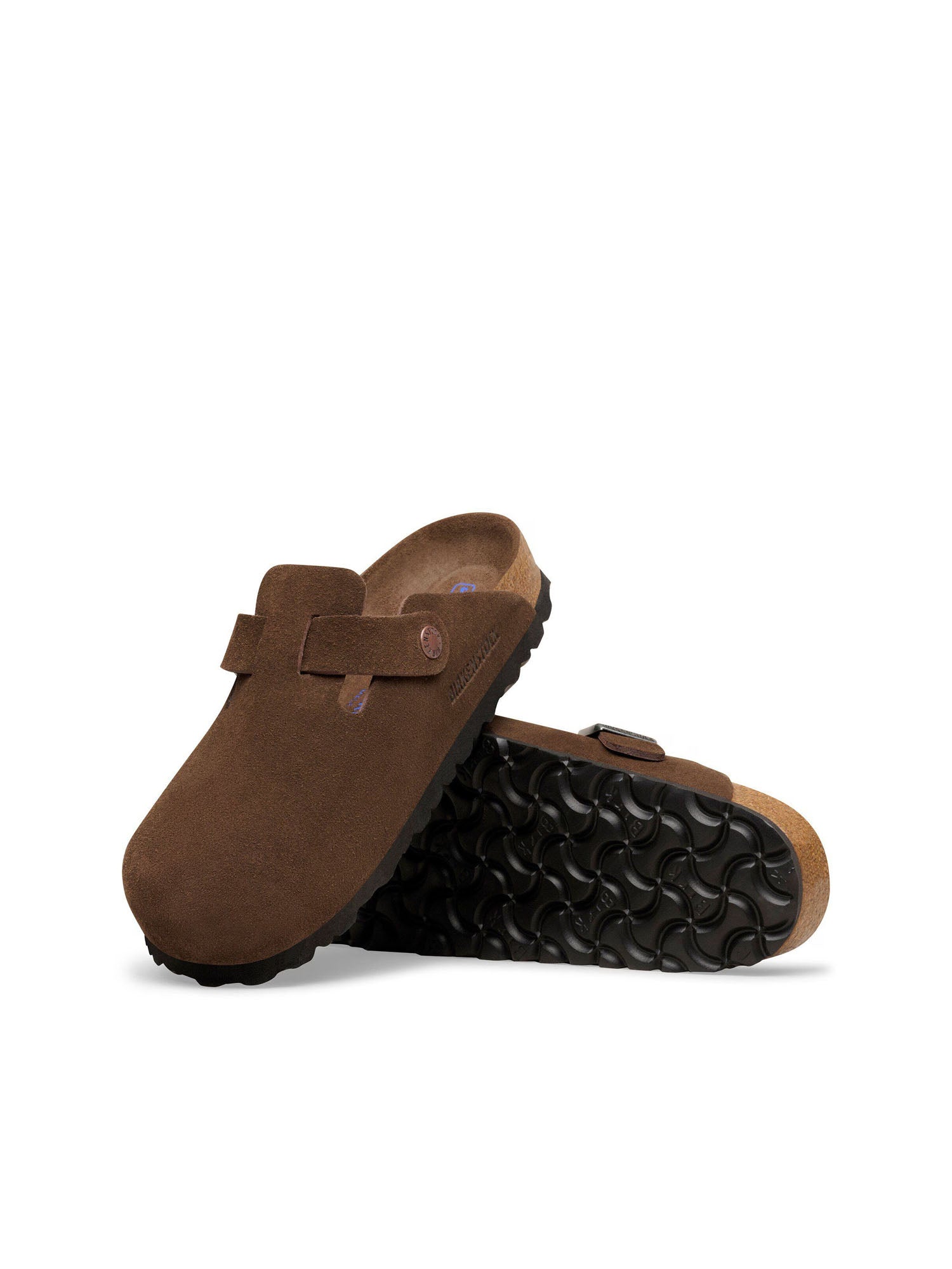 Birkenstock Boston plantare morbido (Pelle Scamosciata) Marrone