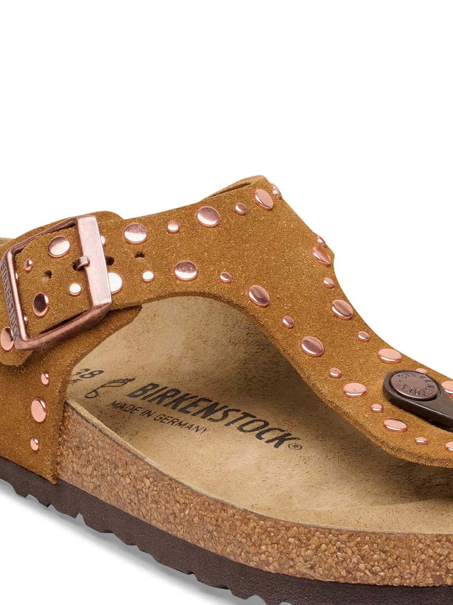 Birkenstock Gizeh Rivet (Pelle Scamosciata) Marrone
