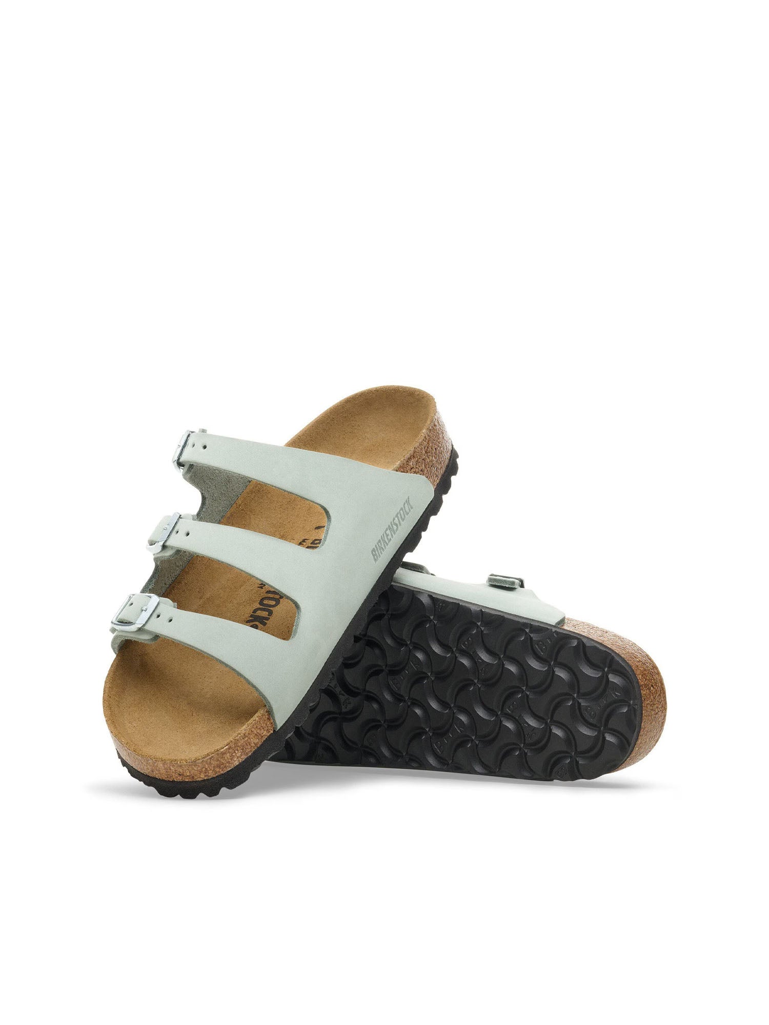 Birkenstock Florida Nubuck Leather Grigio