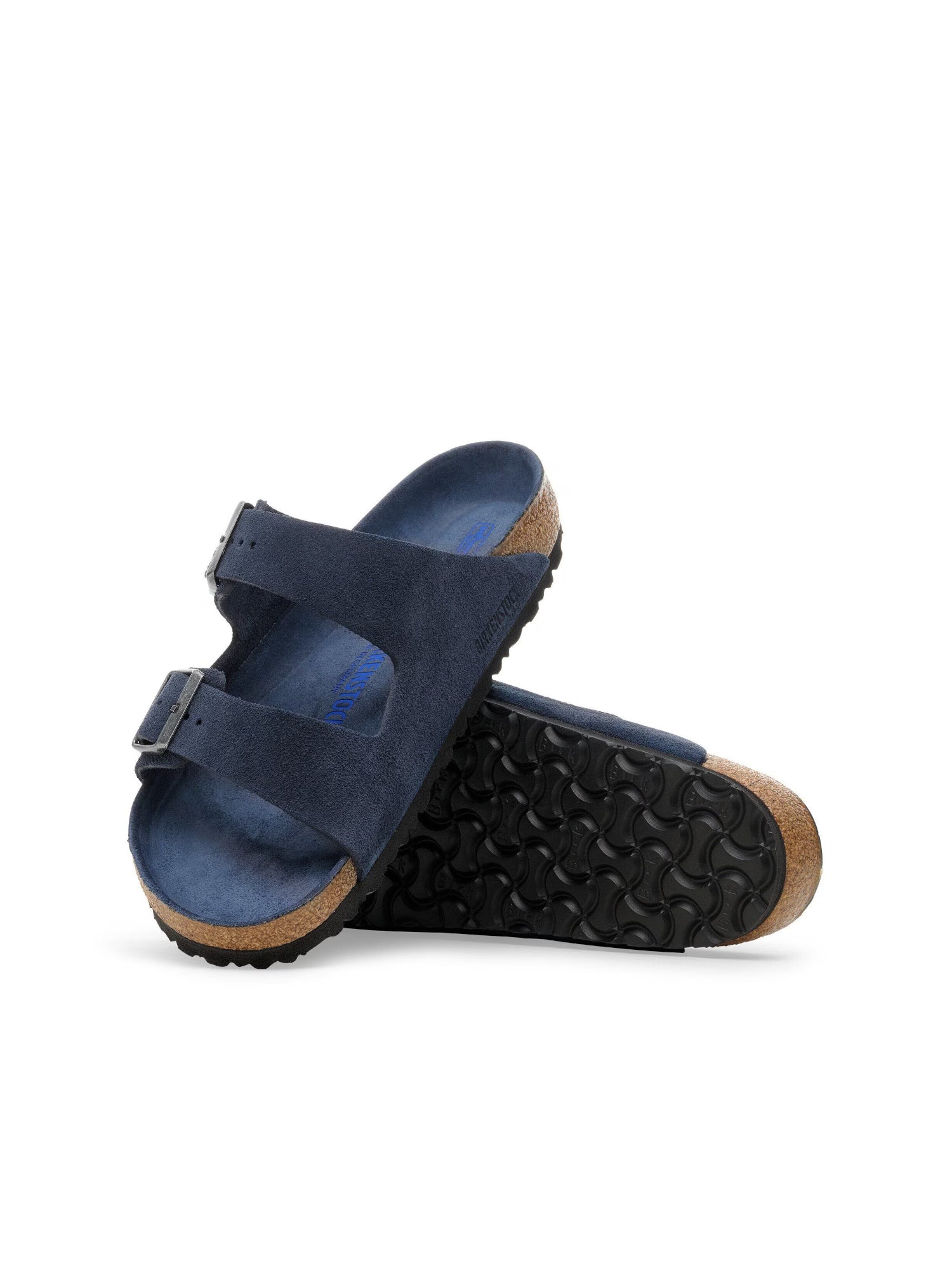 Birkenstock Arizona Plantare Morbido (Pelle scamosciata) Blu