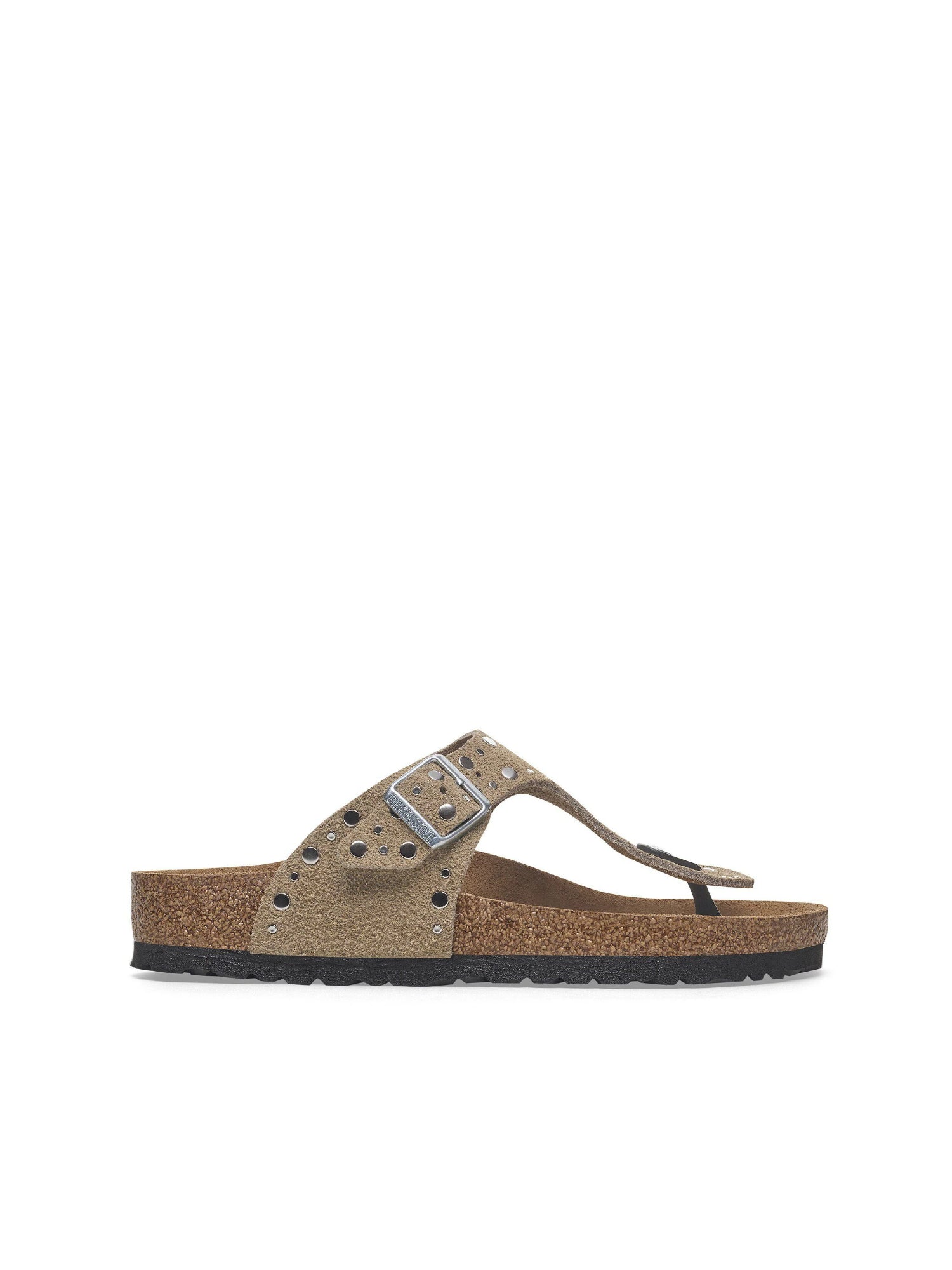 Birkenstock Gizeh Rivet Suede Leather Marrone