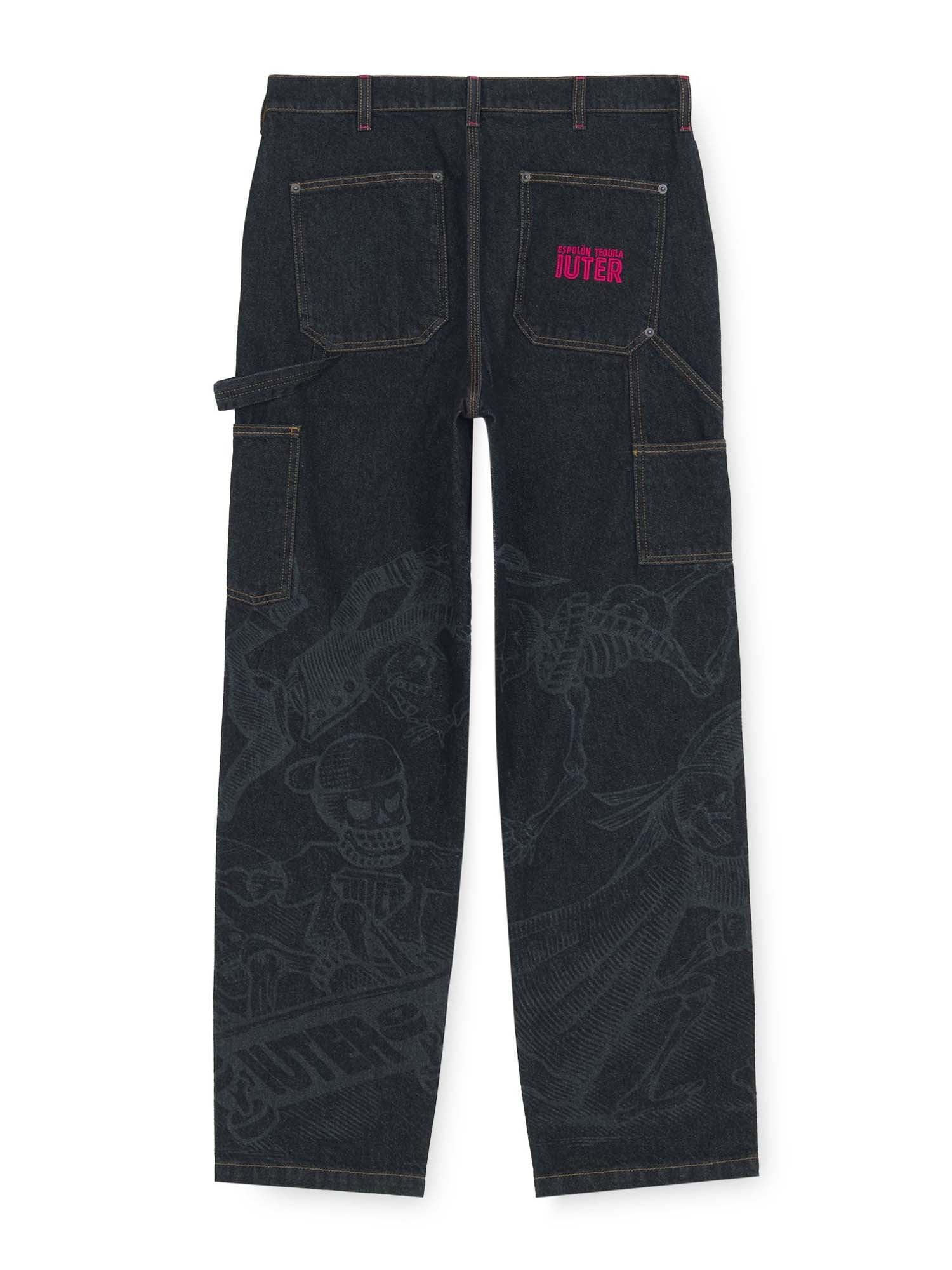 Iuter Iuter x Espolòn Tequila Carpenter Denim Pants Nero