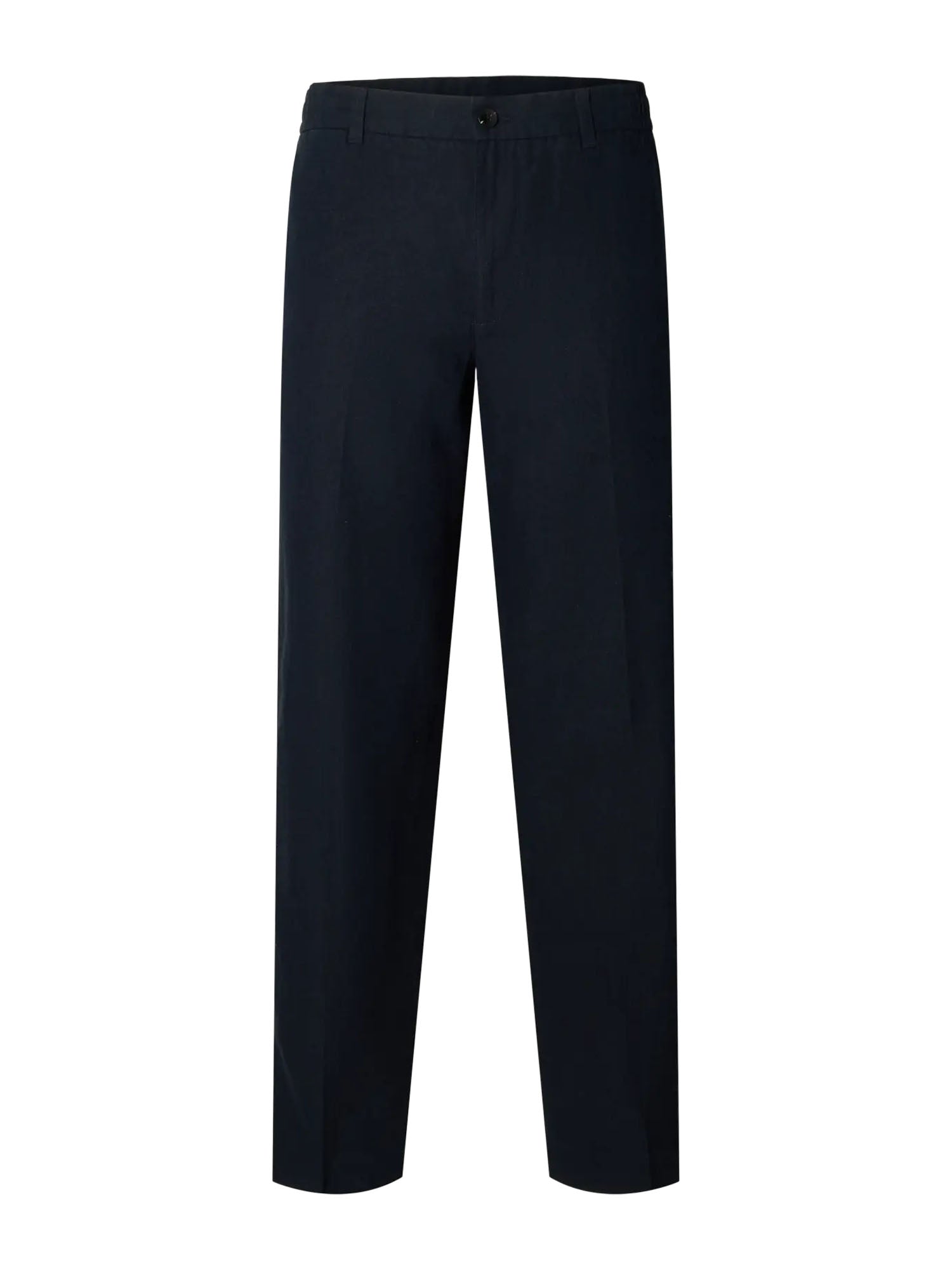 Selected Pantaloni Slm196 Straight Leroy Linen Blu