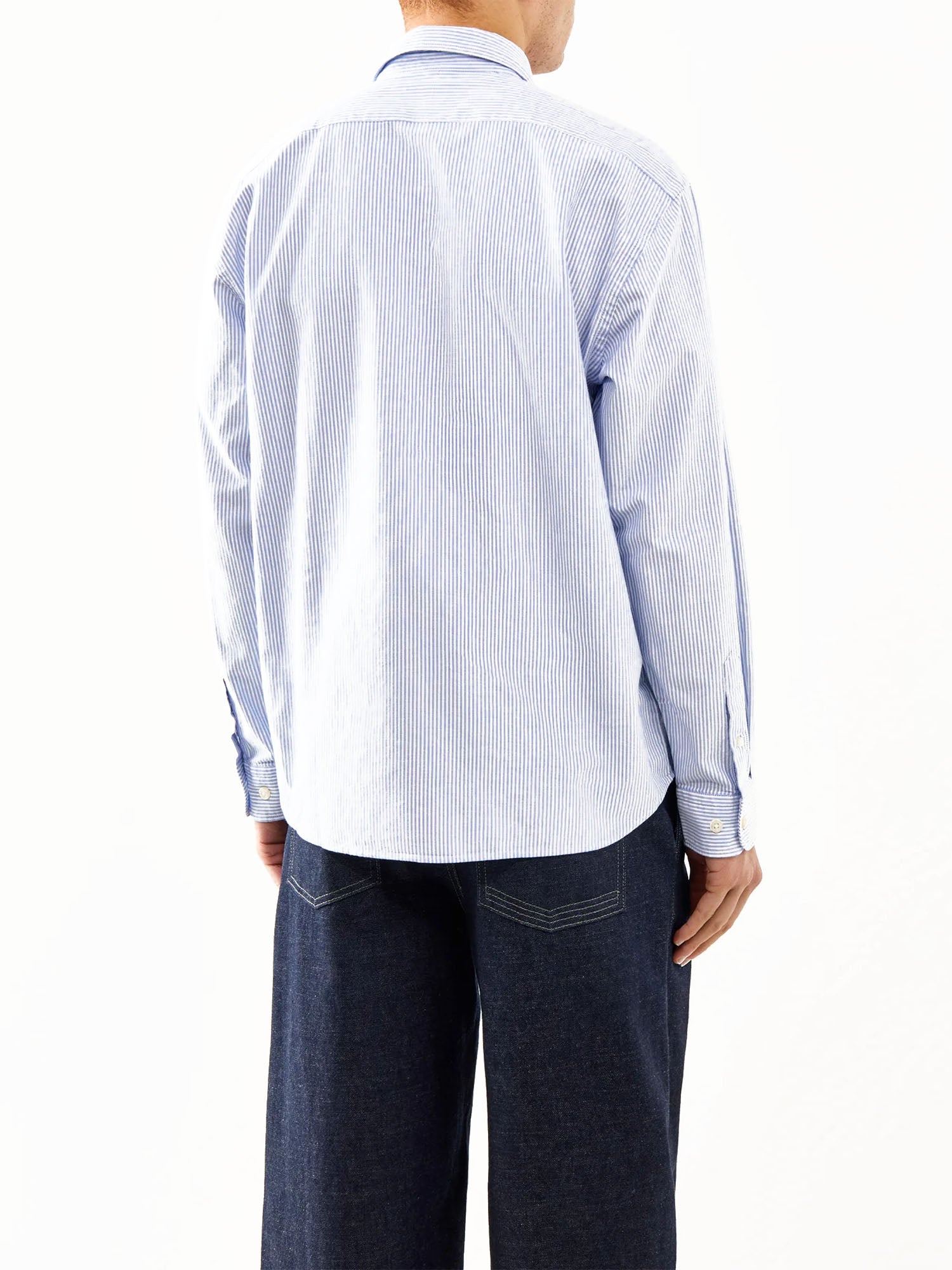 Selected Camicia Sander Relaxed Oxford Azzurro