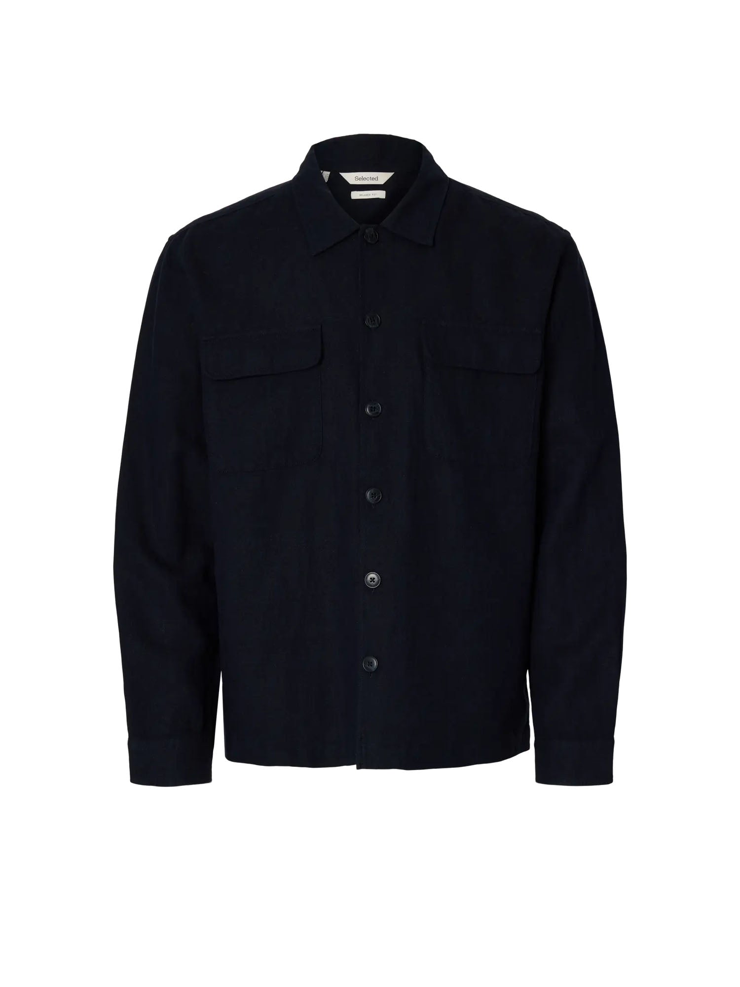 Selected Slmotto leroy linen blend Blu