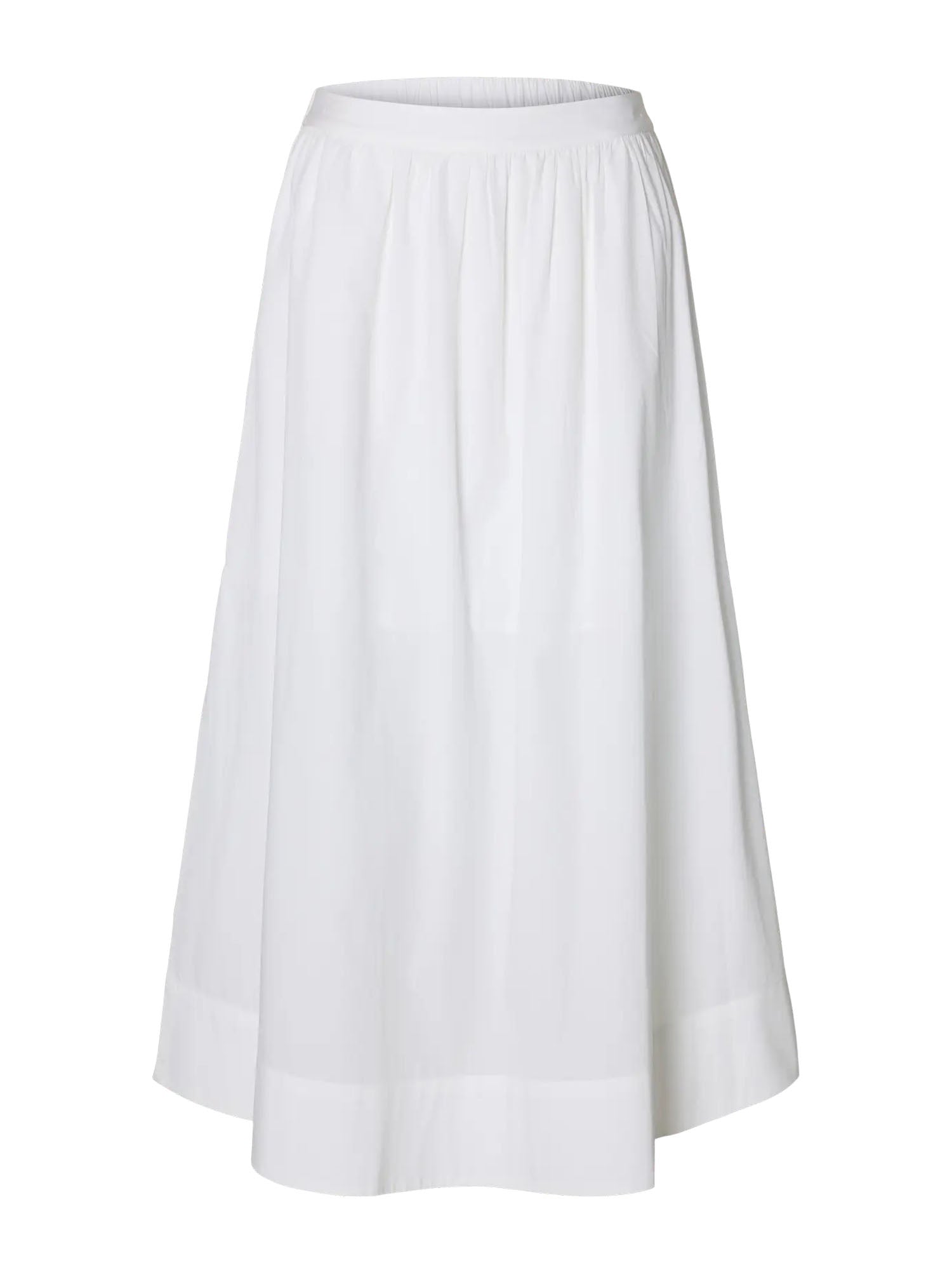 Selected Gonna Slwblair Hw Ankle Slit Bianco