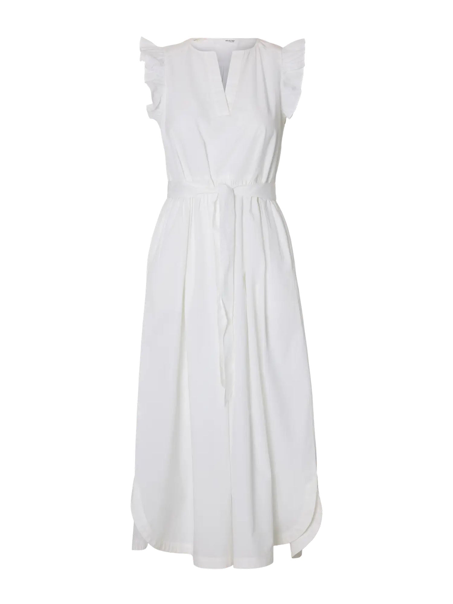 Selected Vestito Slwblair-ida Regular SL Bianco