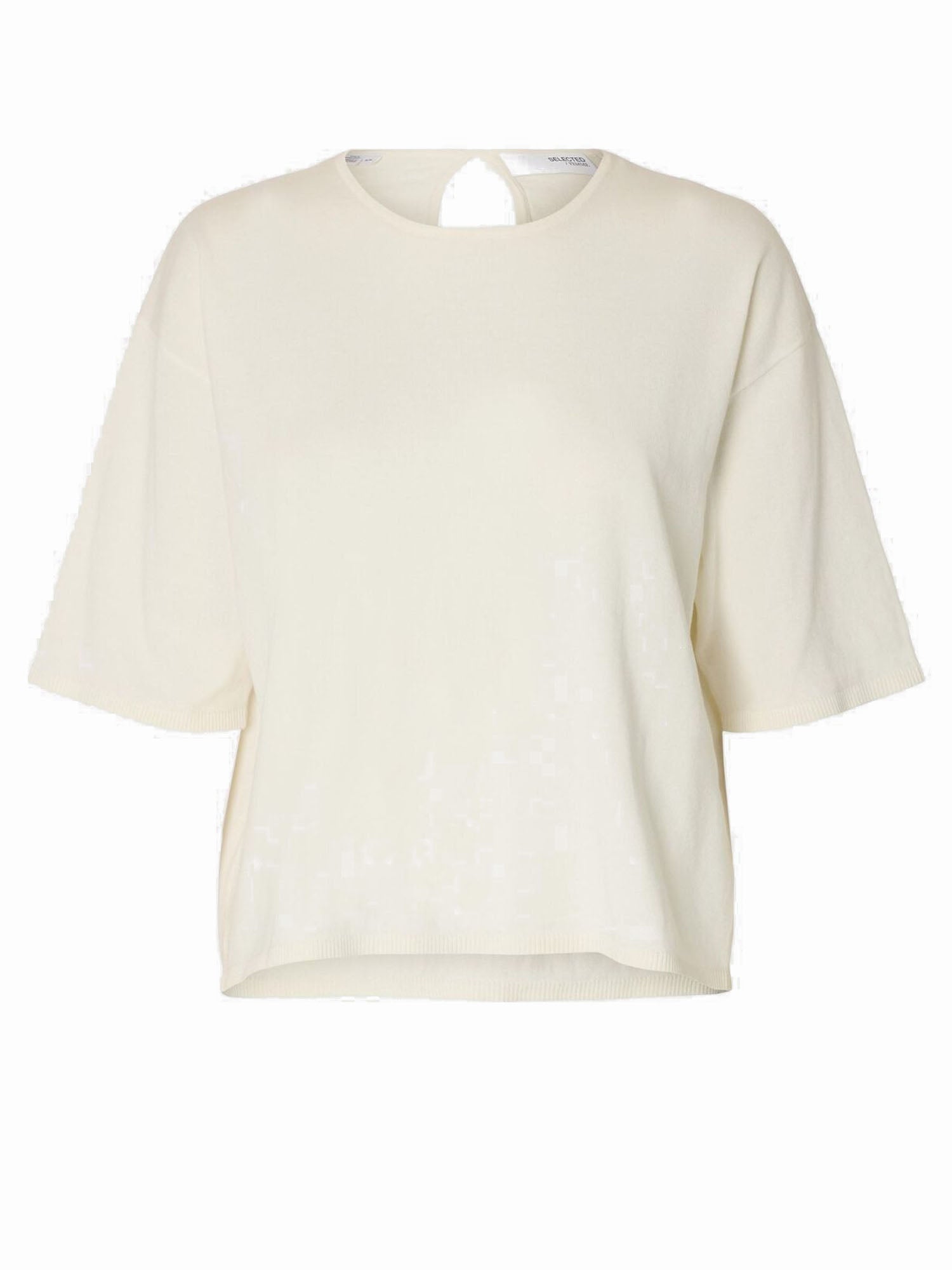 Selected Camicetta con Maniche a 2/4 Bianco
