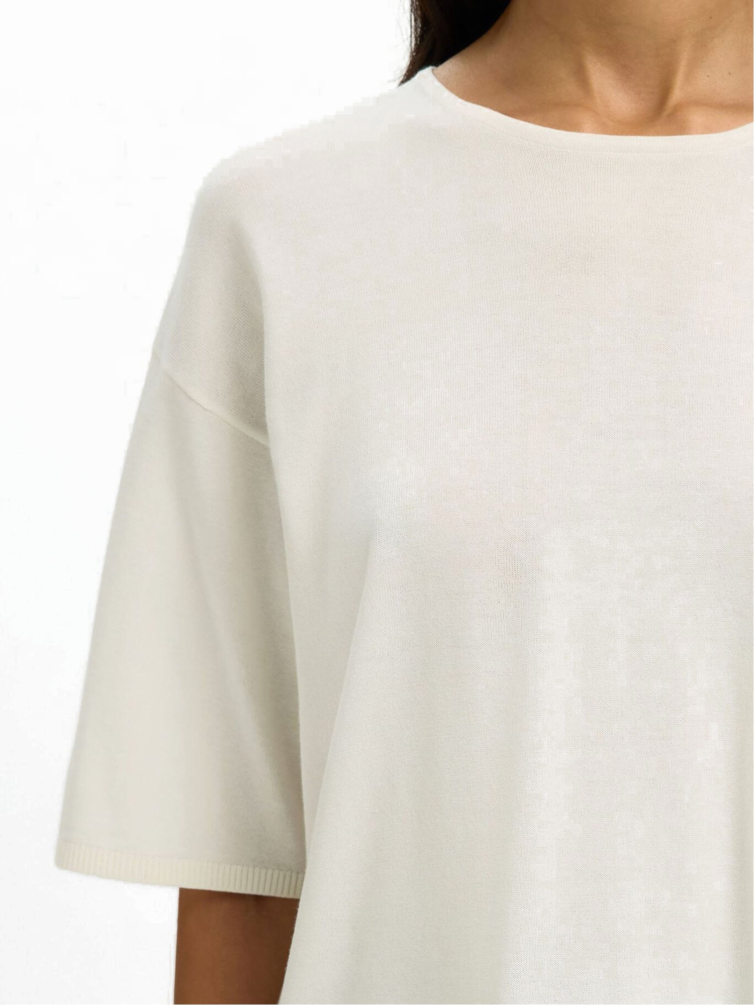 Selected Camicetta con Maniche a 2/4 Bianco