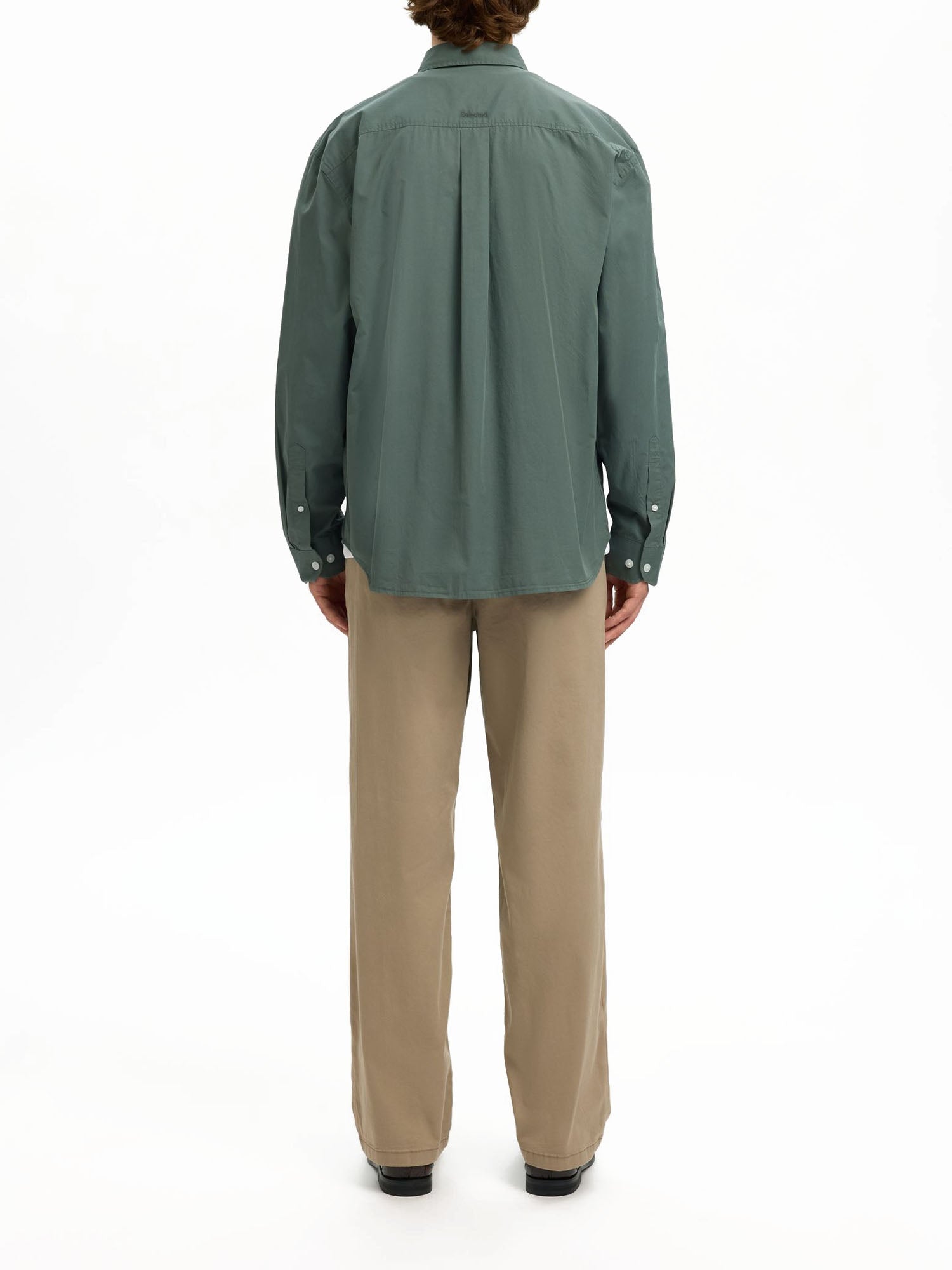 Selected Camicia Dexter Poplin Verde