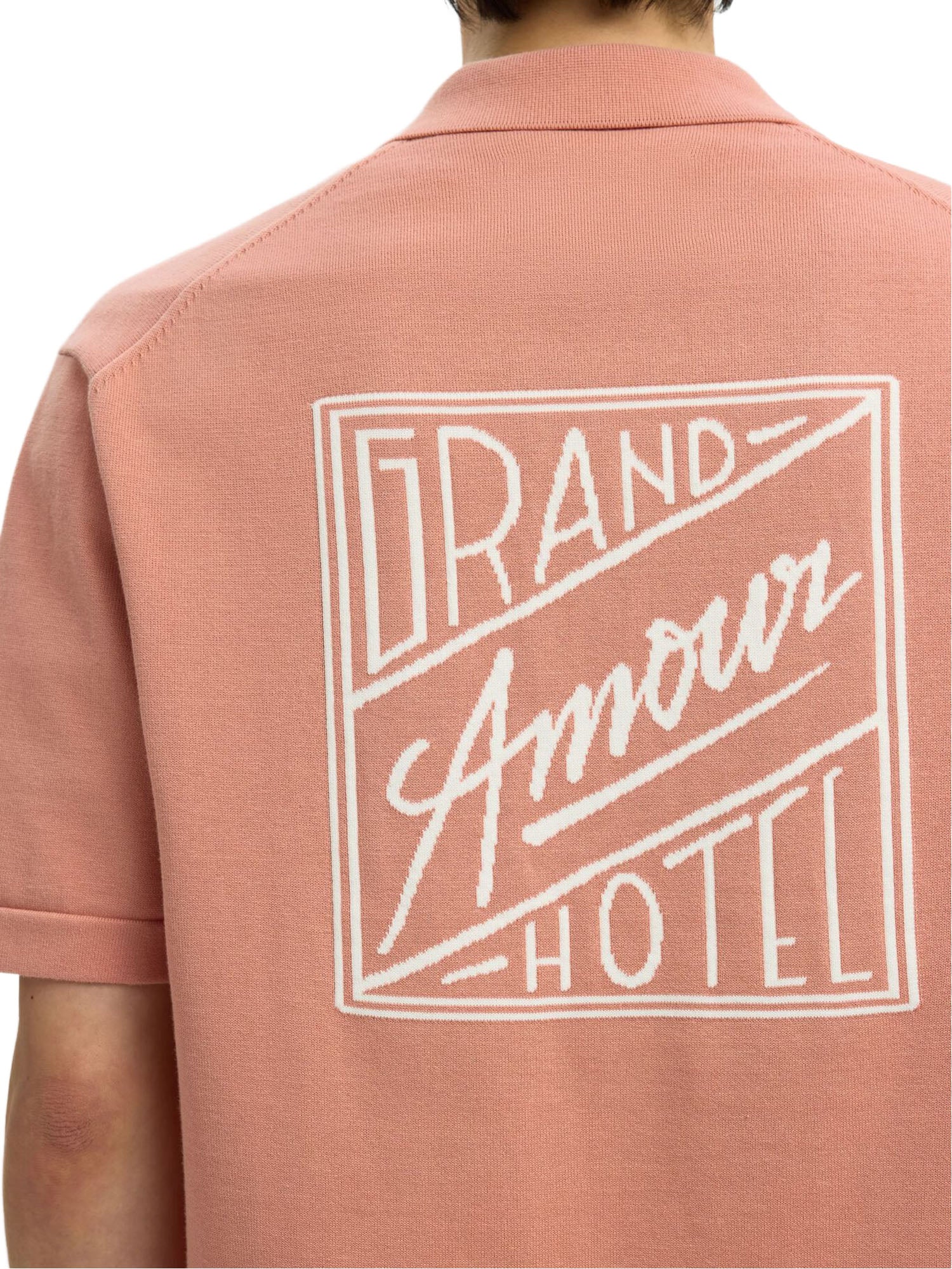 Selected Camicia Polo in Maglia Rosa