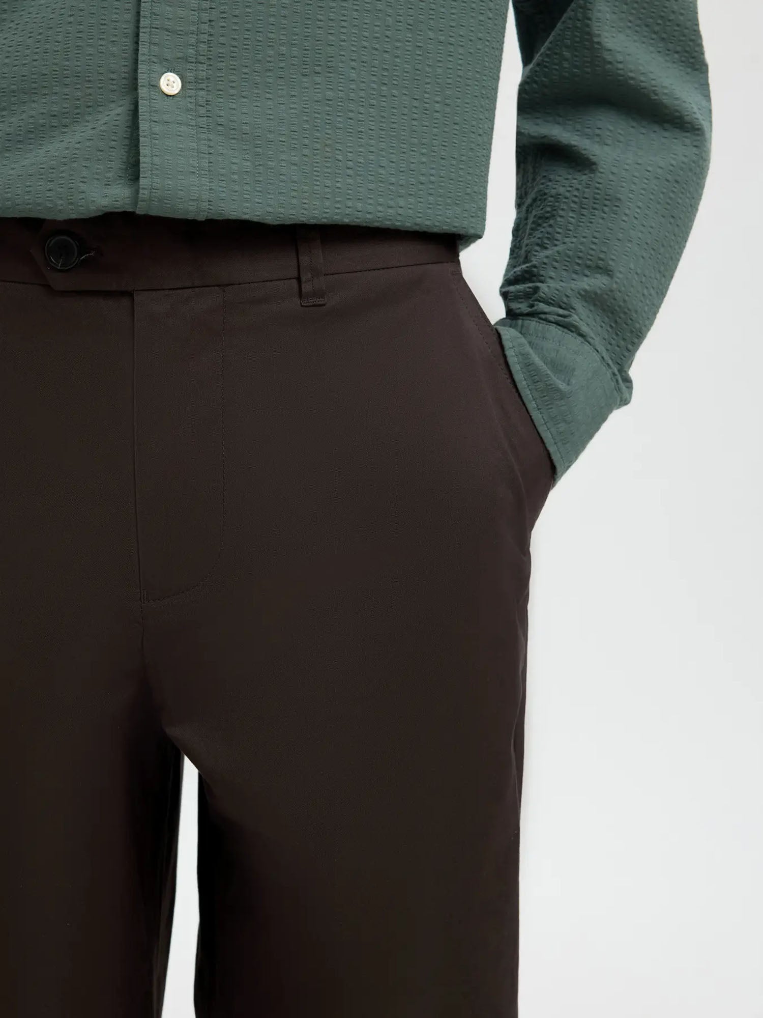 Selected Pantaloni Slh260-Wide Leg Axel Jari Marrone