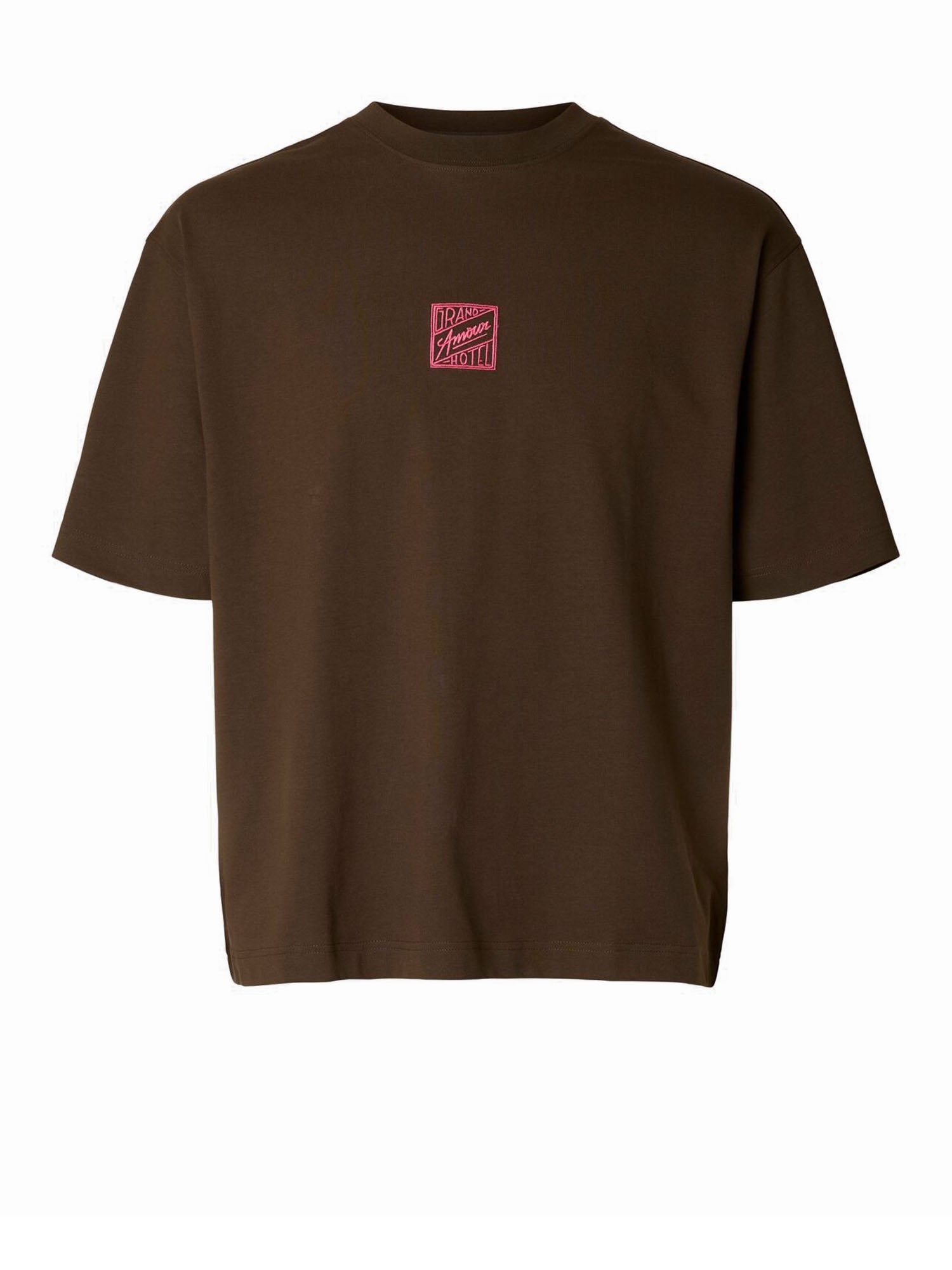 Selected T-shirt Relaxbrock Beige