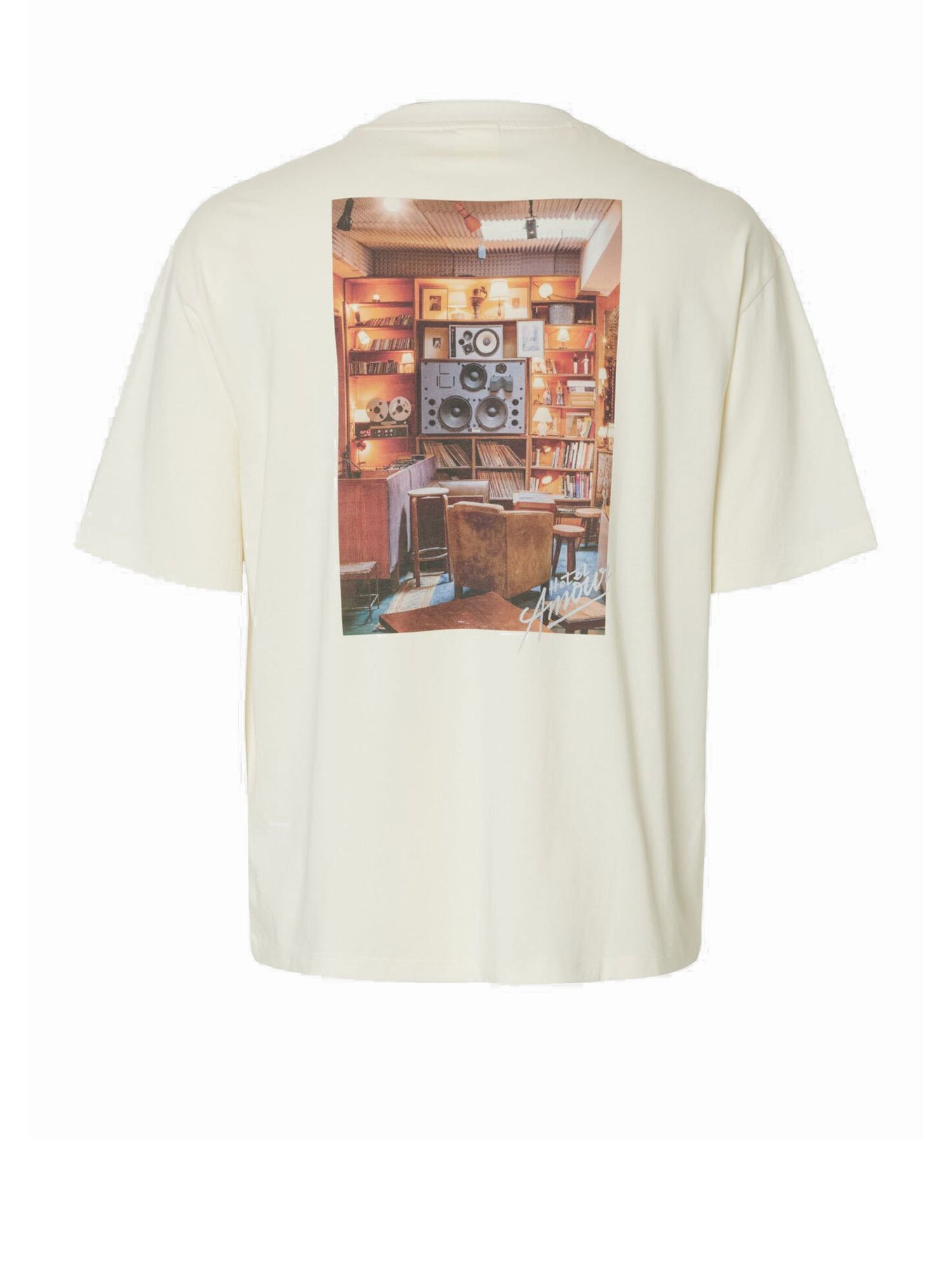 Selected T-shirt Relaxspen Bianco