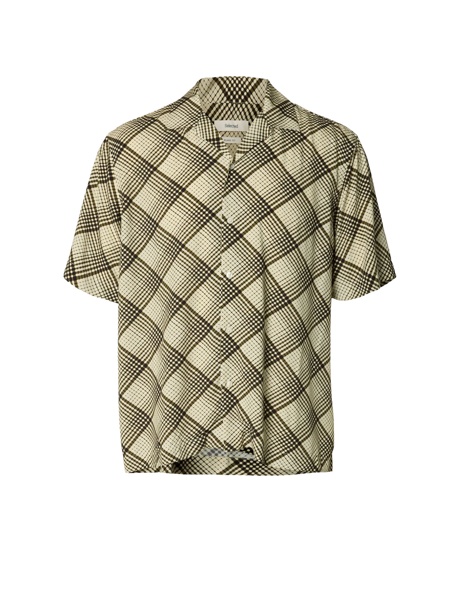 Selected Camicia a maniche corte Beige