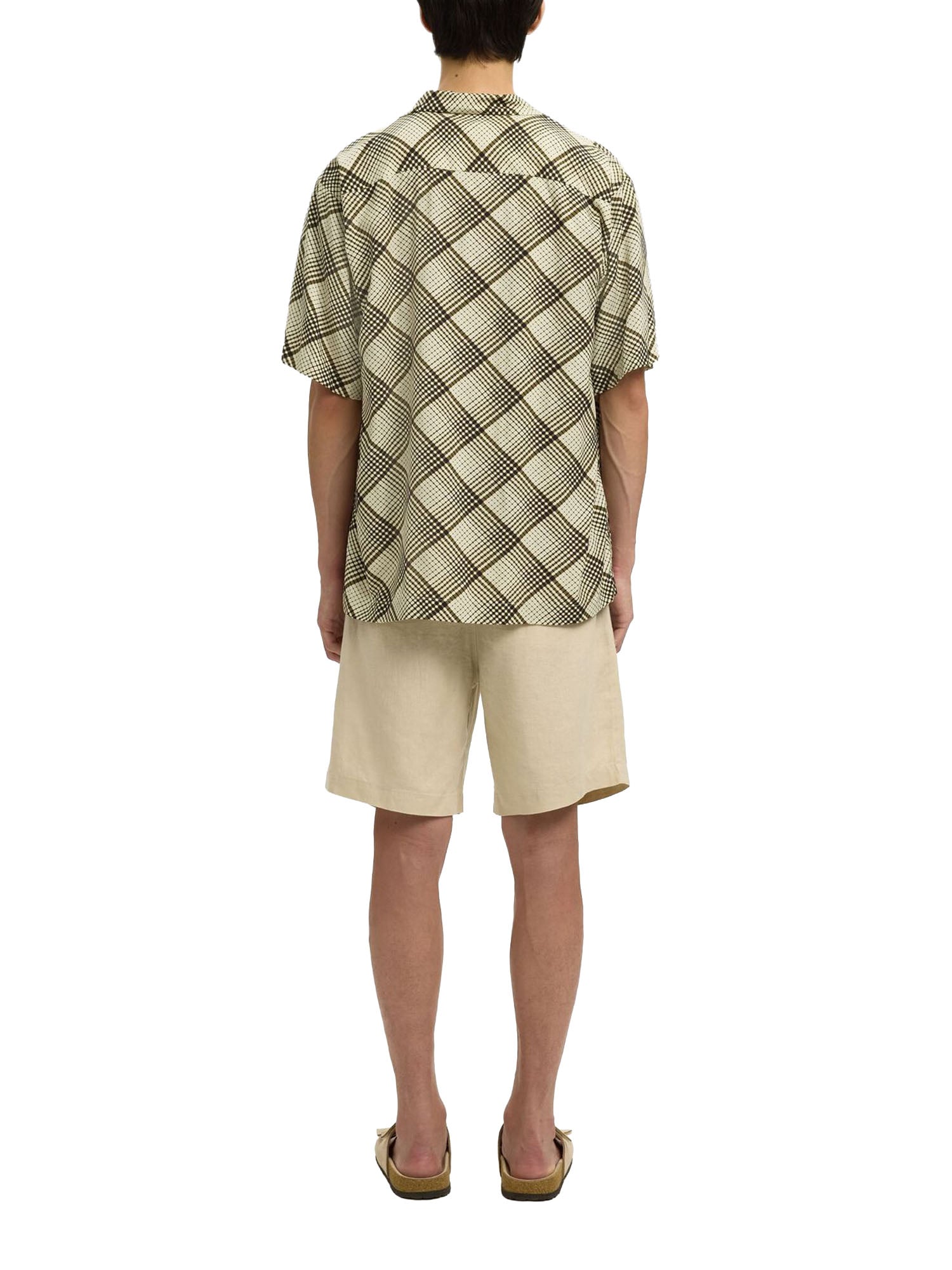 Selected Camicia a maniche corte Beige