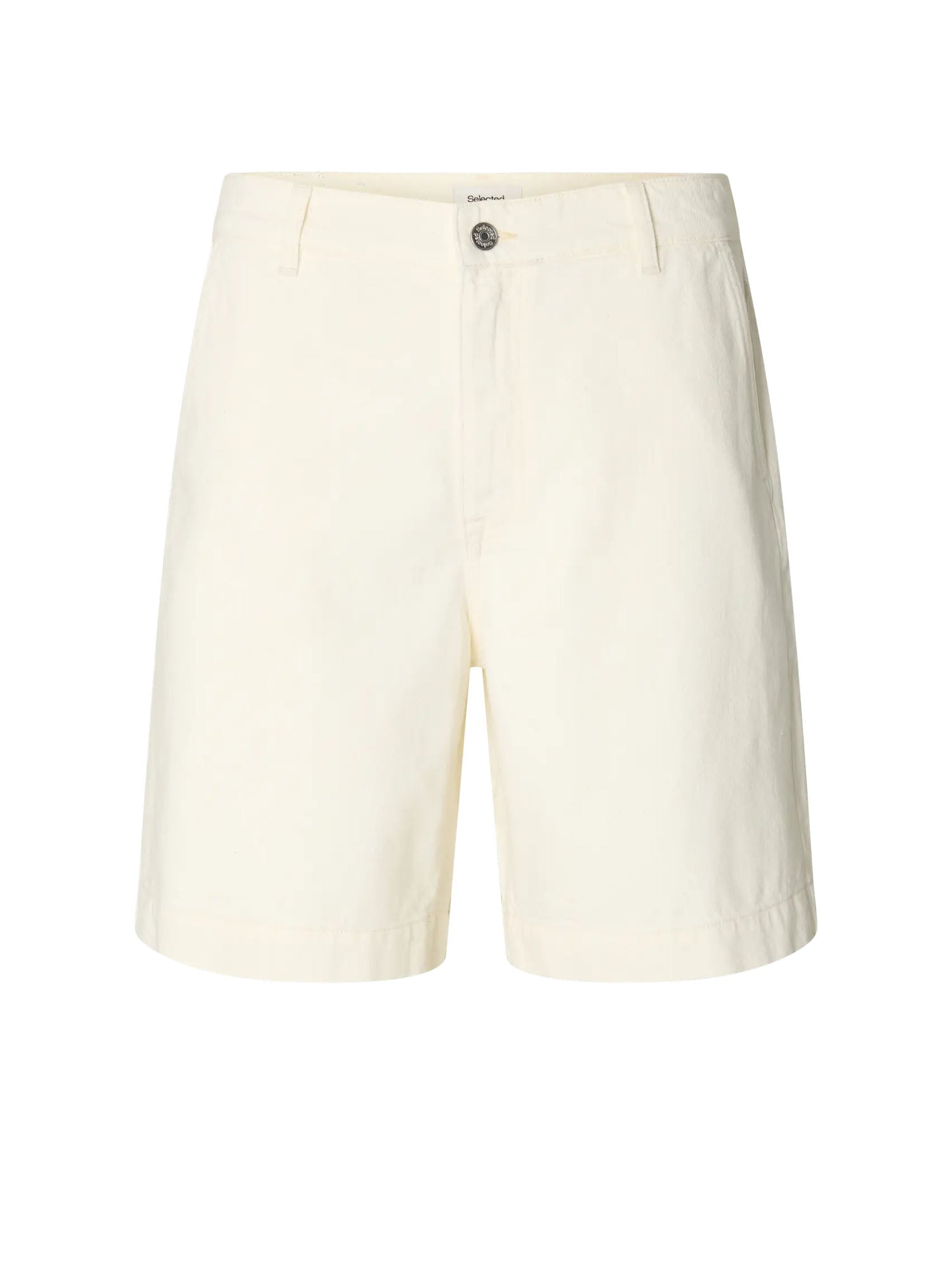 Selected Shorts Slhloose Mason Ecru 801 Bianco