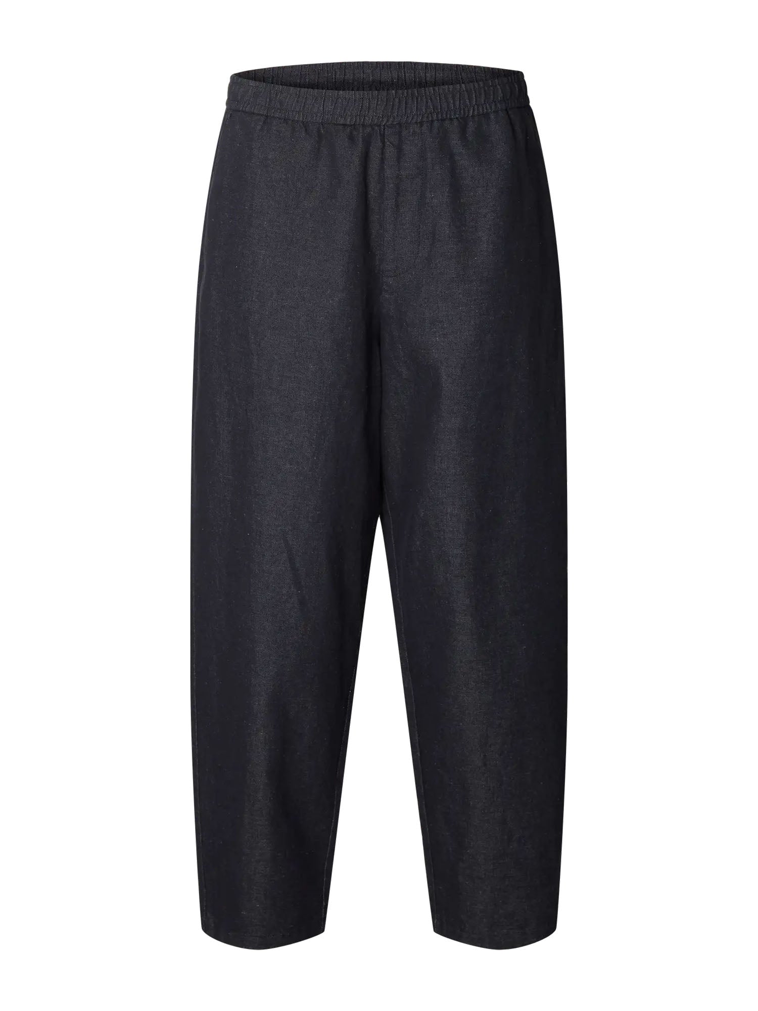 Selected Pantaloni Slh-barrel Harvey Will Linen Blend Blu