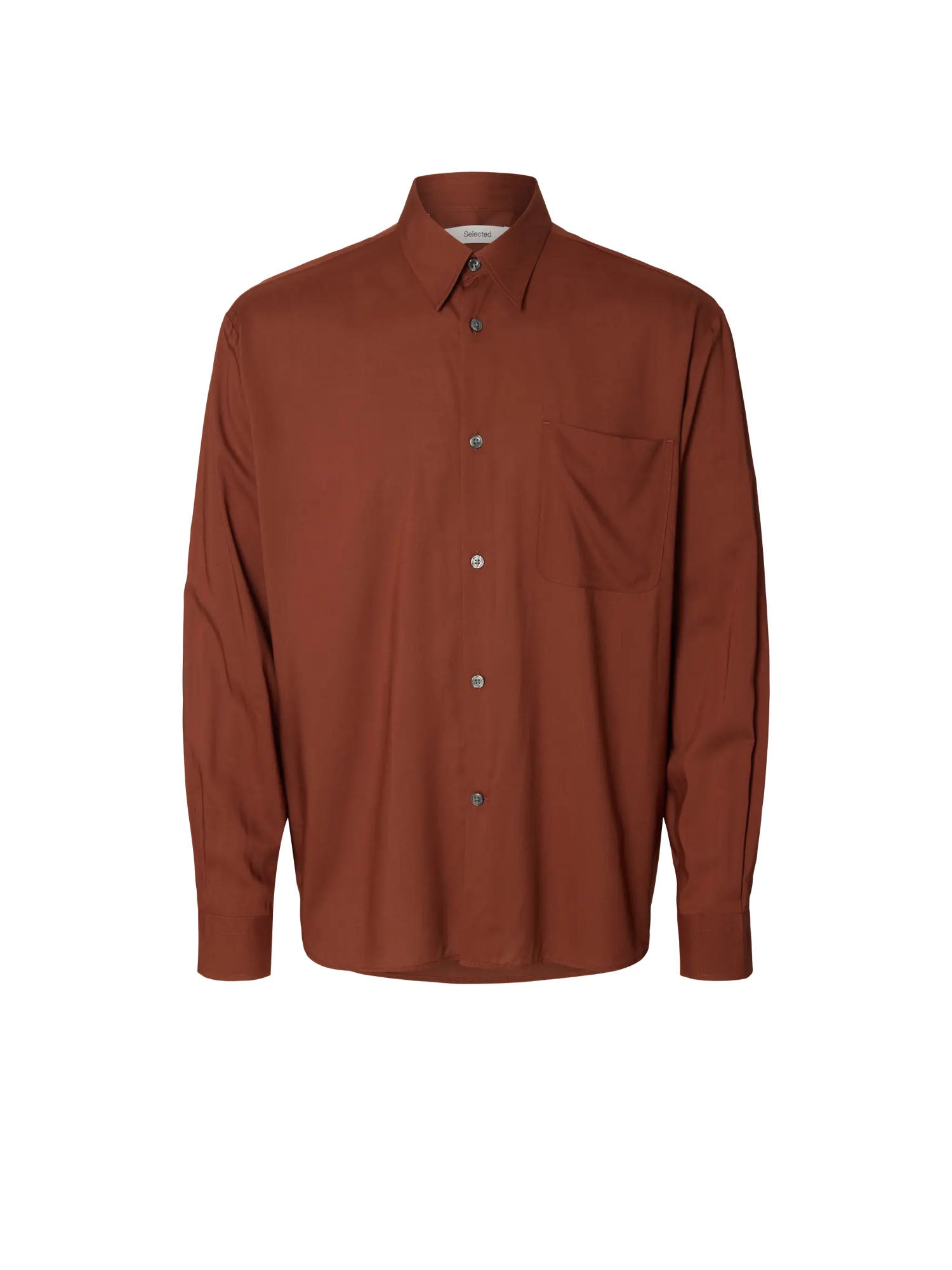 Selected Camicia Slhrlxian mix ls Marrone