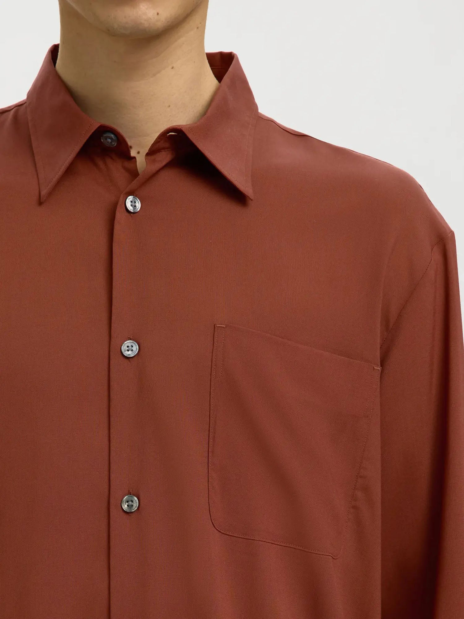Selected Camicia Slhrlxian mix ls Marrone