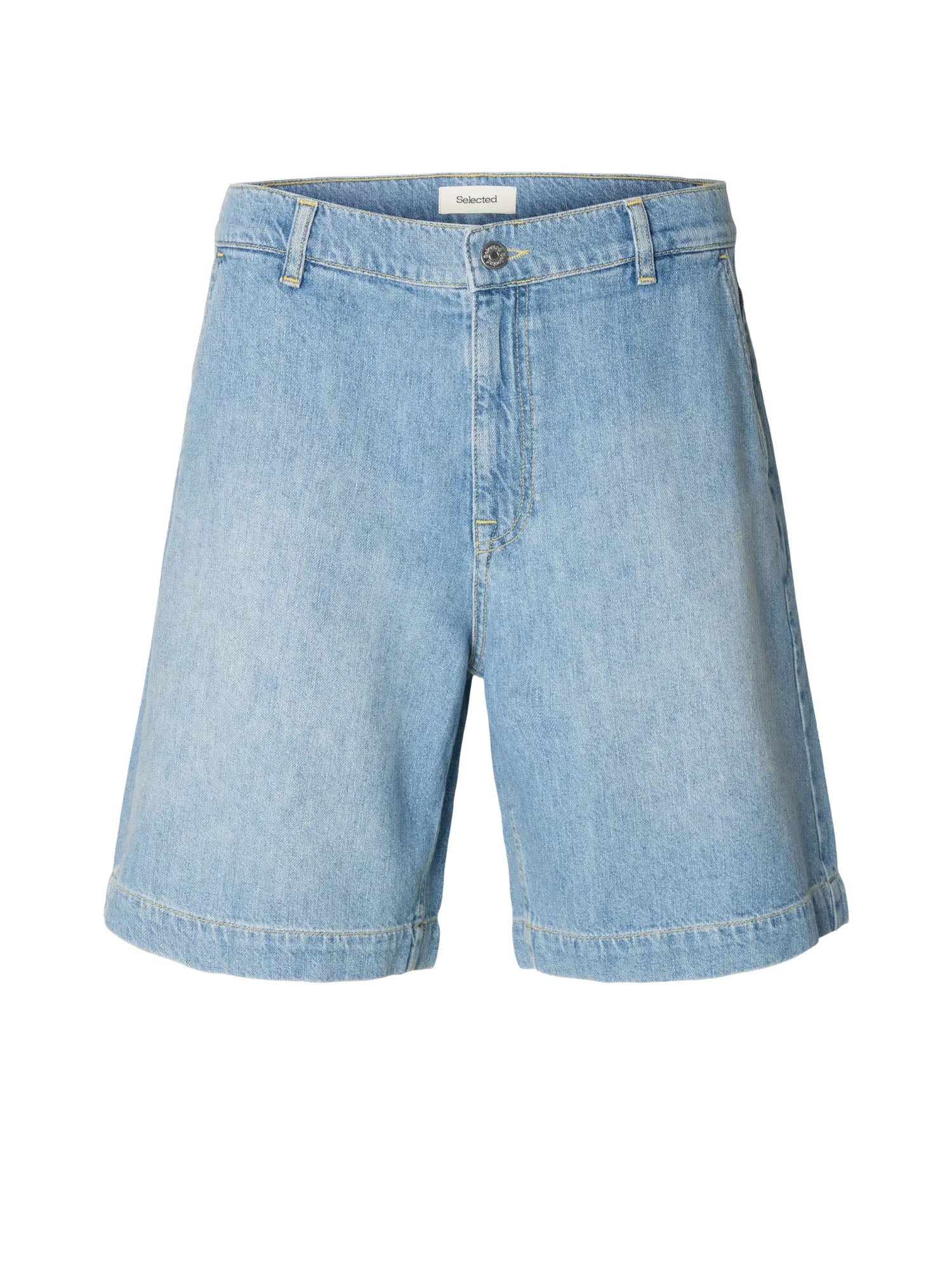 Selected Slhloose mason light blue 802 dnm shorts Azzurro