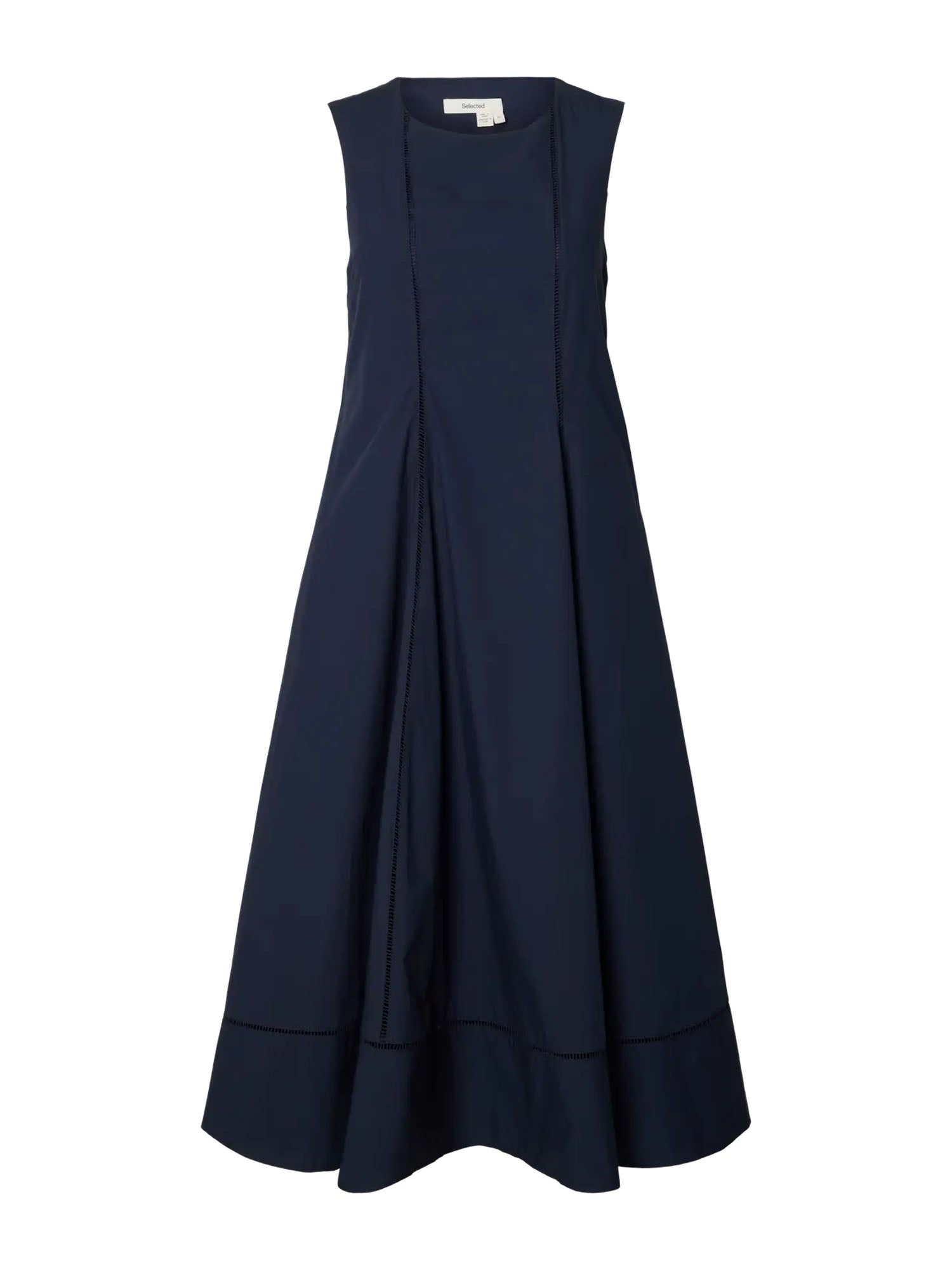 Selected vestito Slfdelia reg sl midi ladder stitch Blu