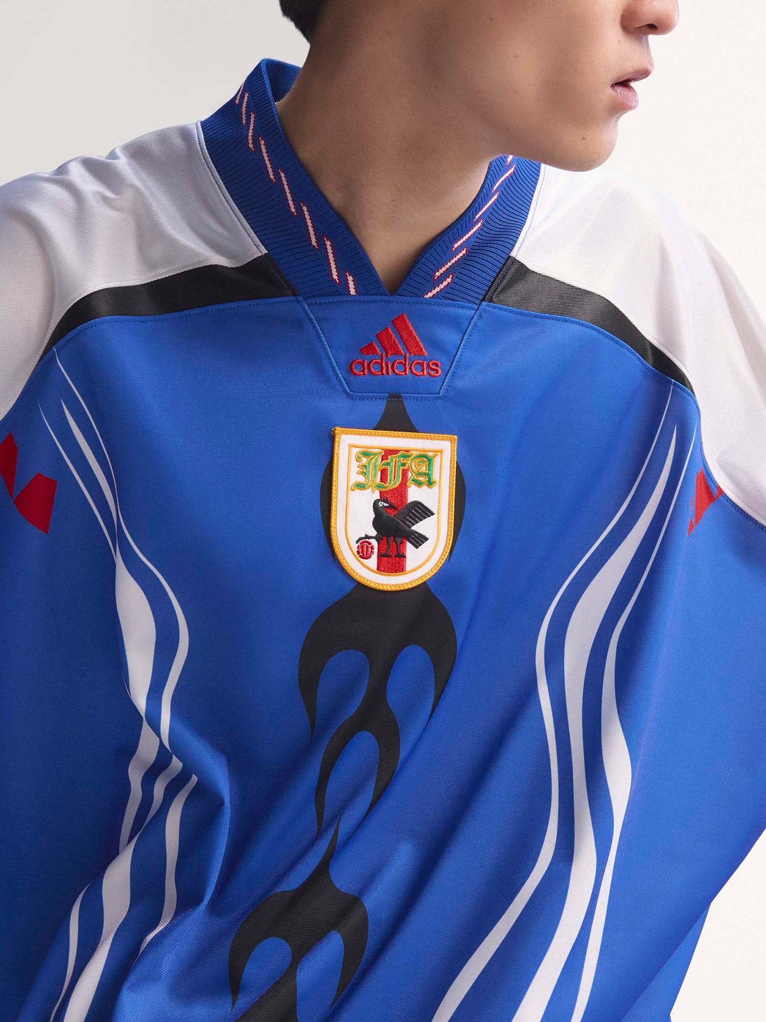 Adidas Maglia Giappone Bringback Remixed Blu