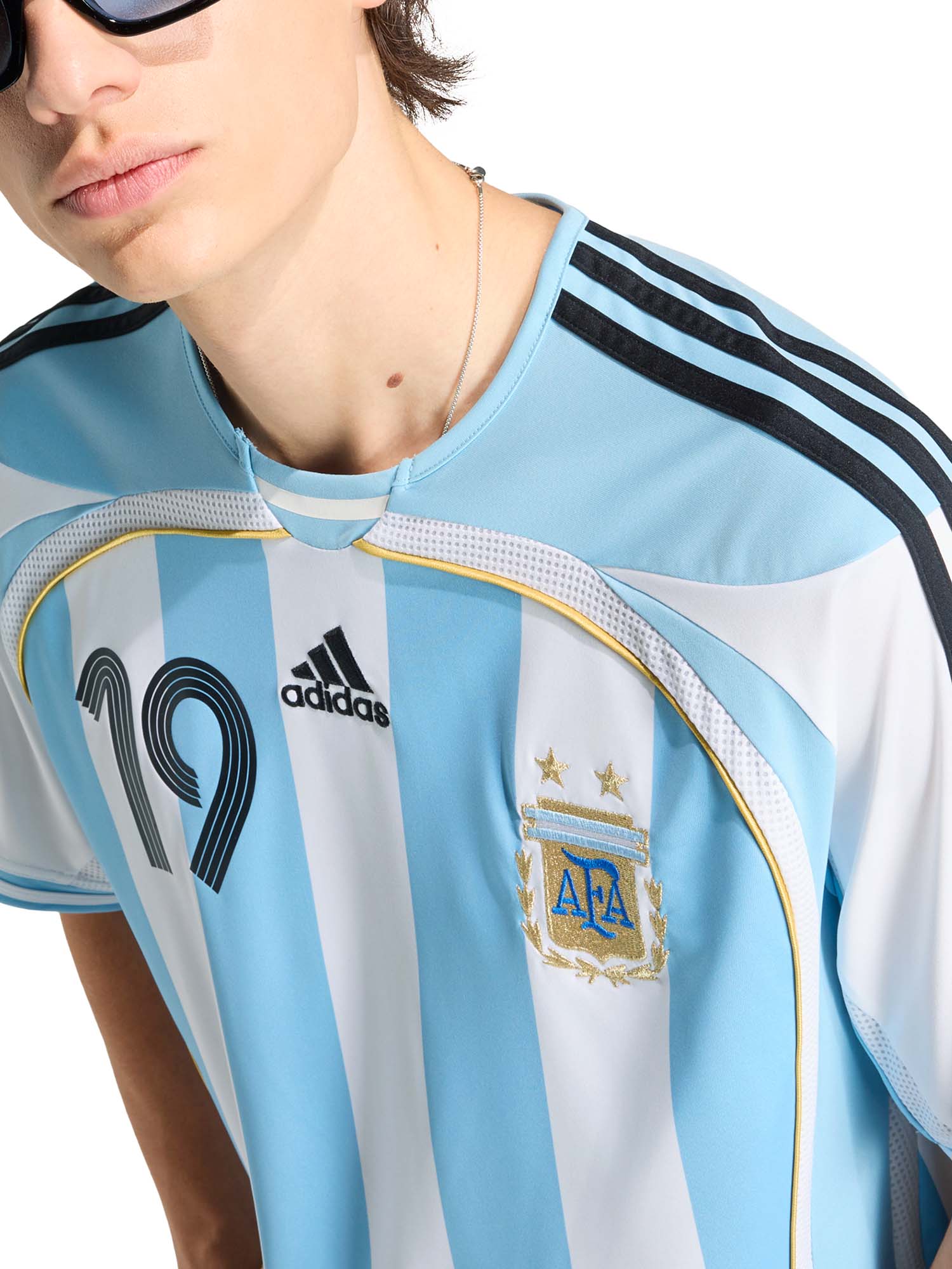 Adidas T-Shirt Argentina Home 2006 Messi Bianco