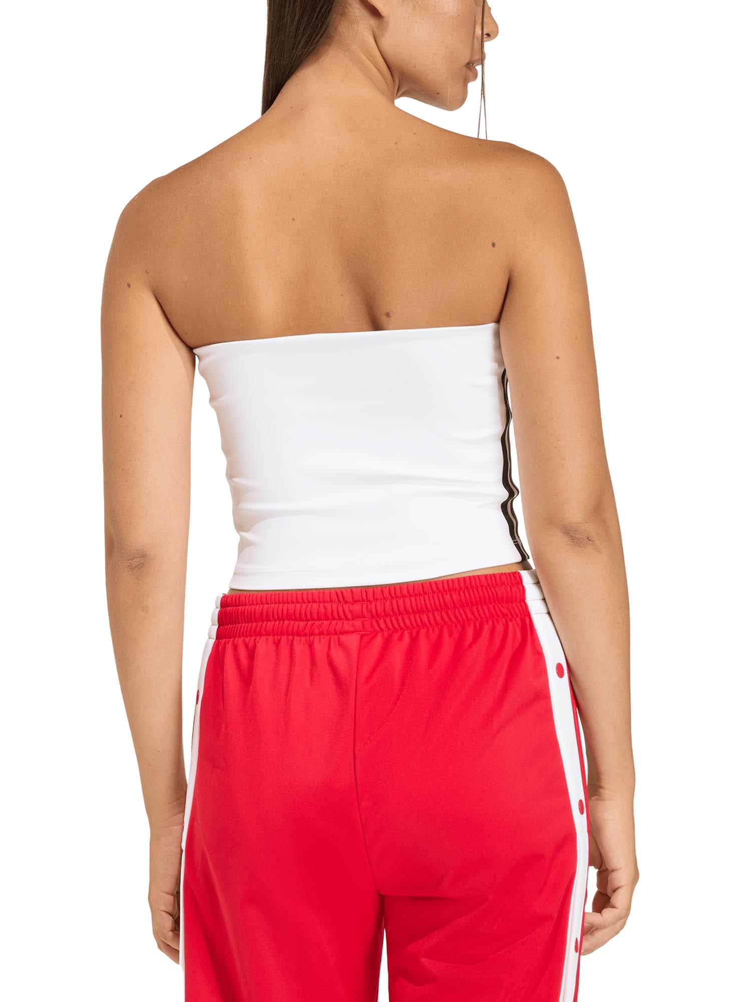 Adidas Top A Tubo A 3 Strisce Bianco