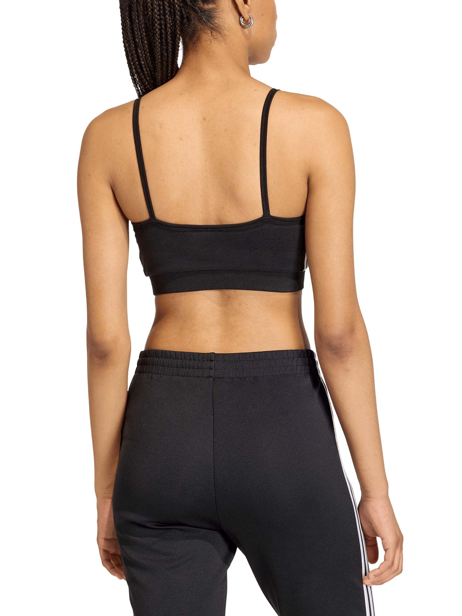 Adidas Bralette 3 Stripes Nero