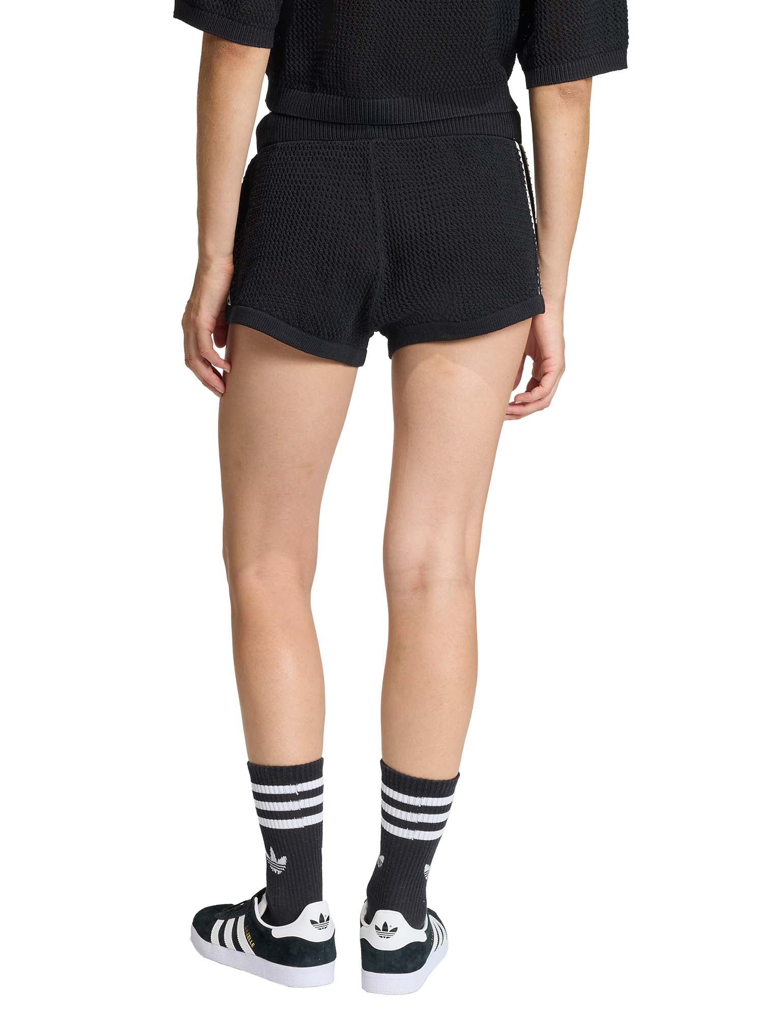 Adidas Pantaloncini A Maglia All'Uncinetto Nero