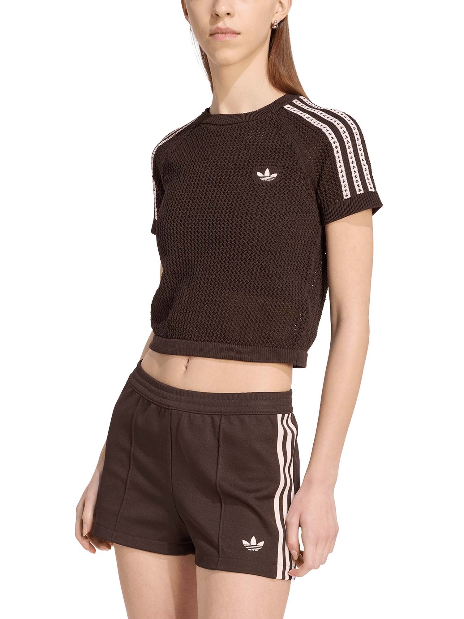 Adidas T-Shirt Knitted Crochet Cali Marrone