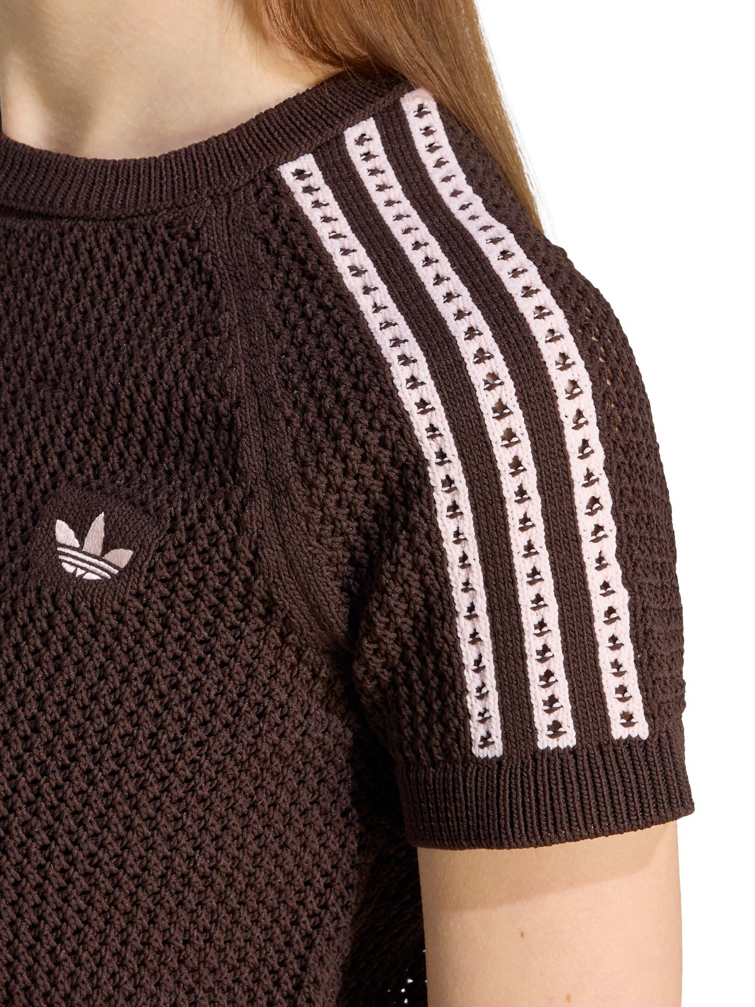 Adidas T-Shirt Knitted Crochet Cali Marrone