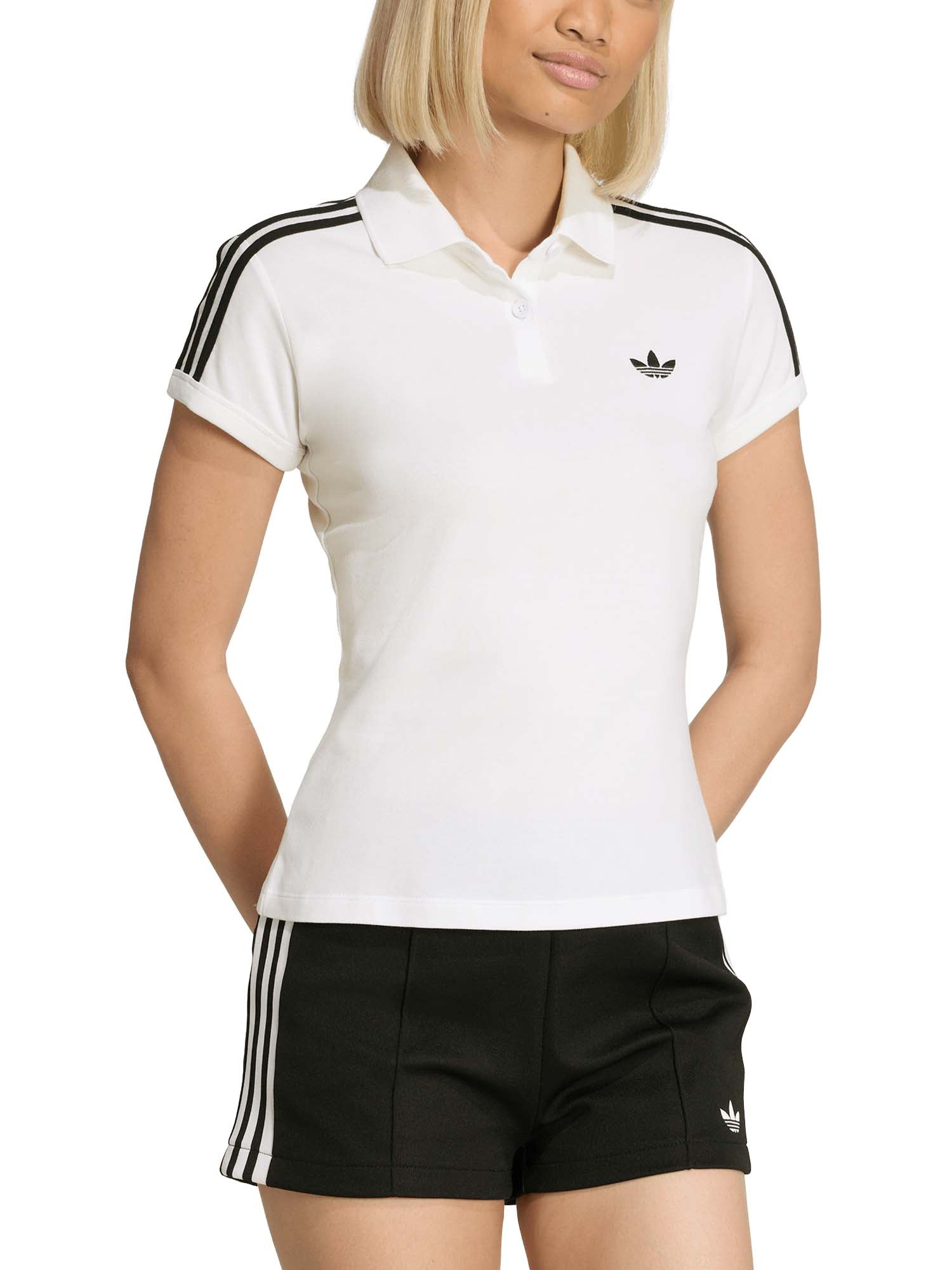 Adidas Polo 3 Stripes Bianco