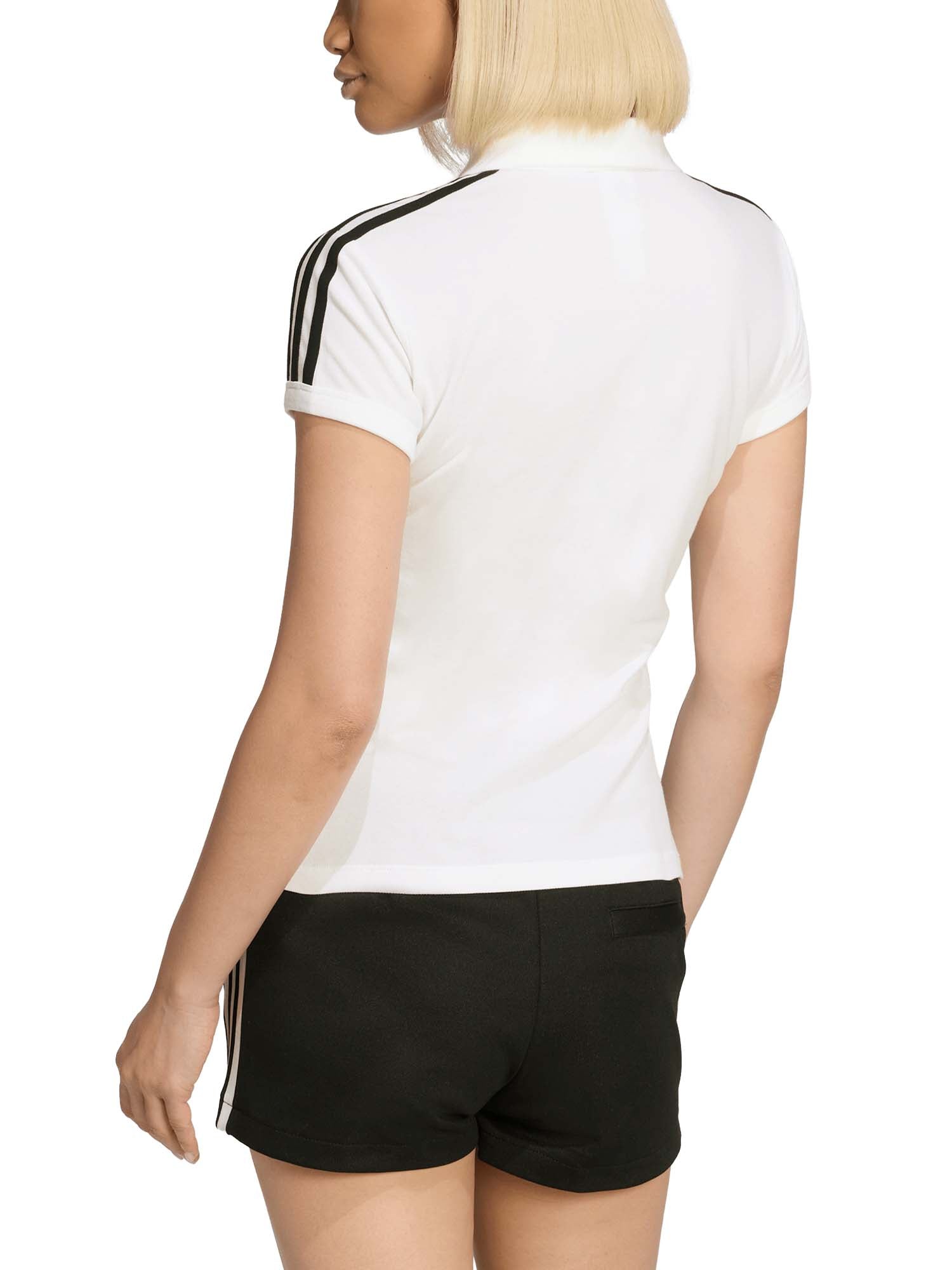 Adidas Polo 3 Stripes Bianco